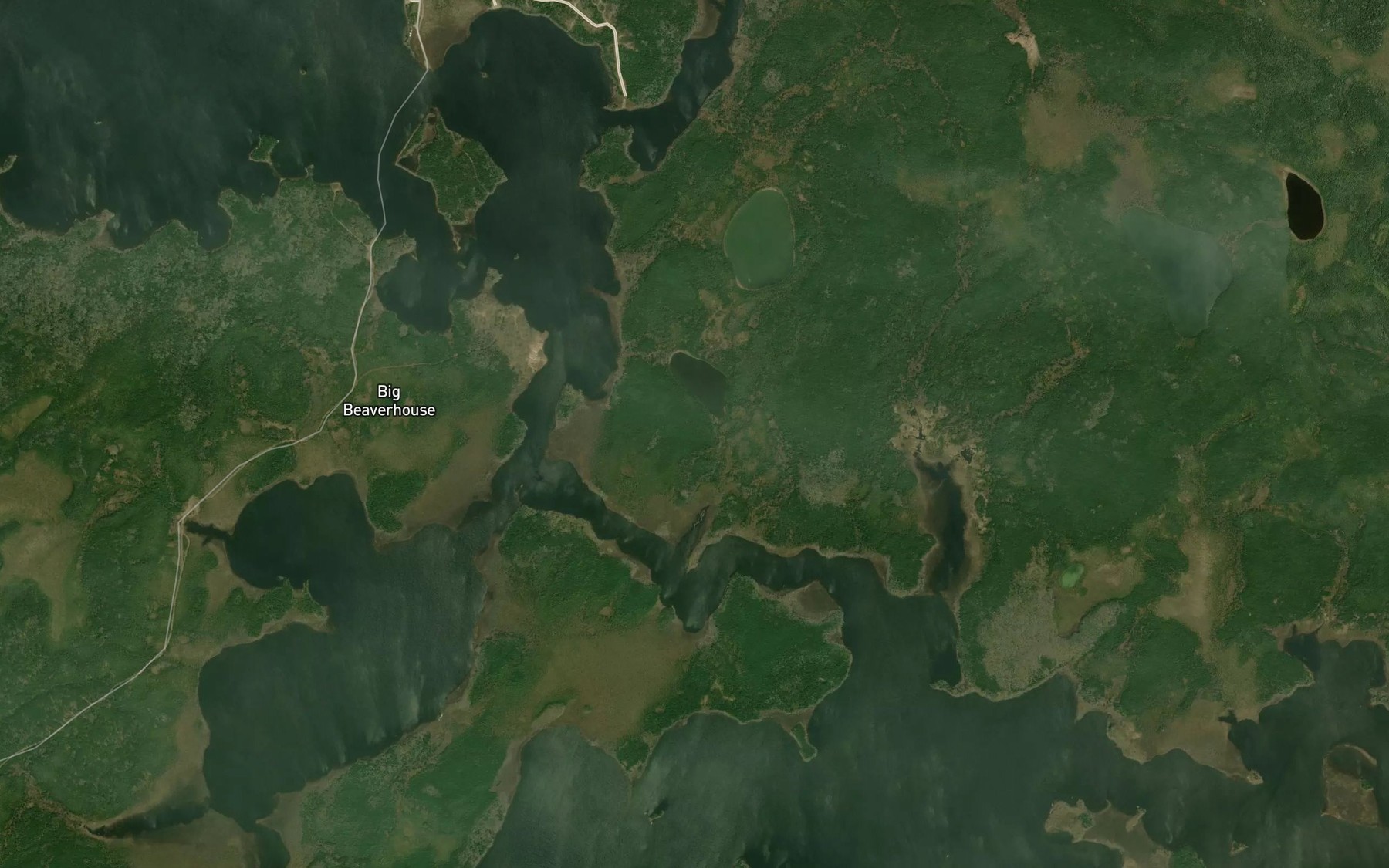 Satellite map of the Misamikwash Lake