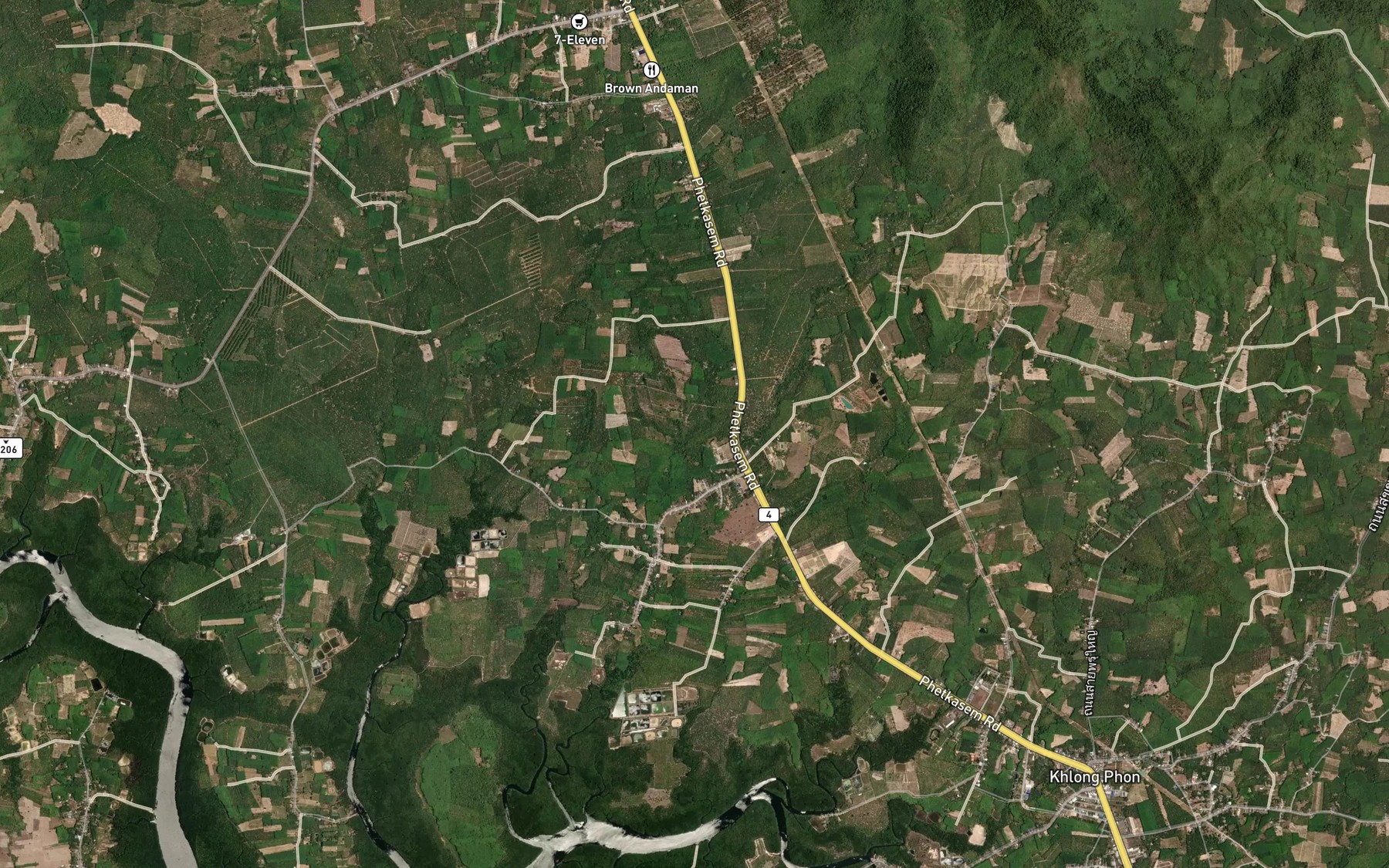 Satellite map of the Huai Hap