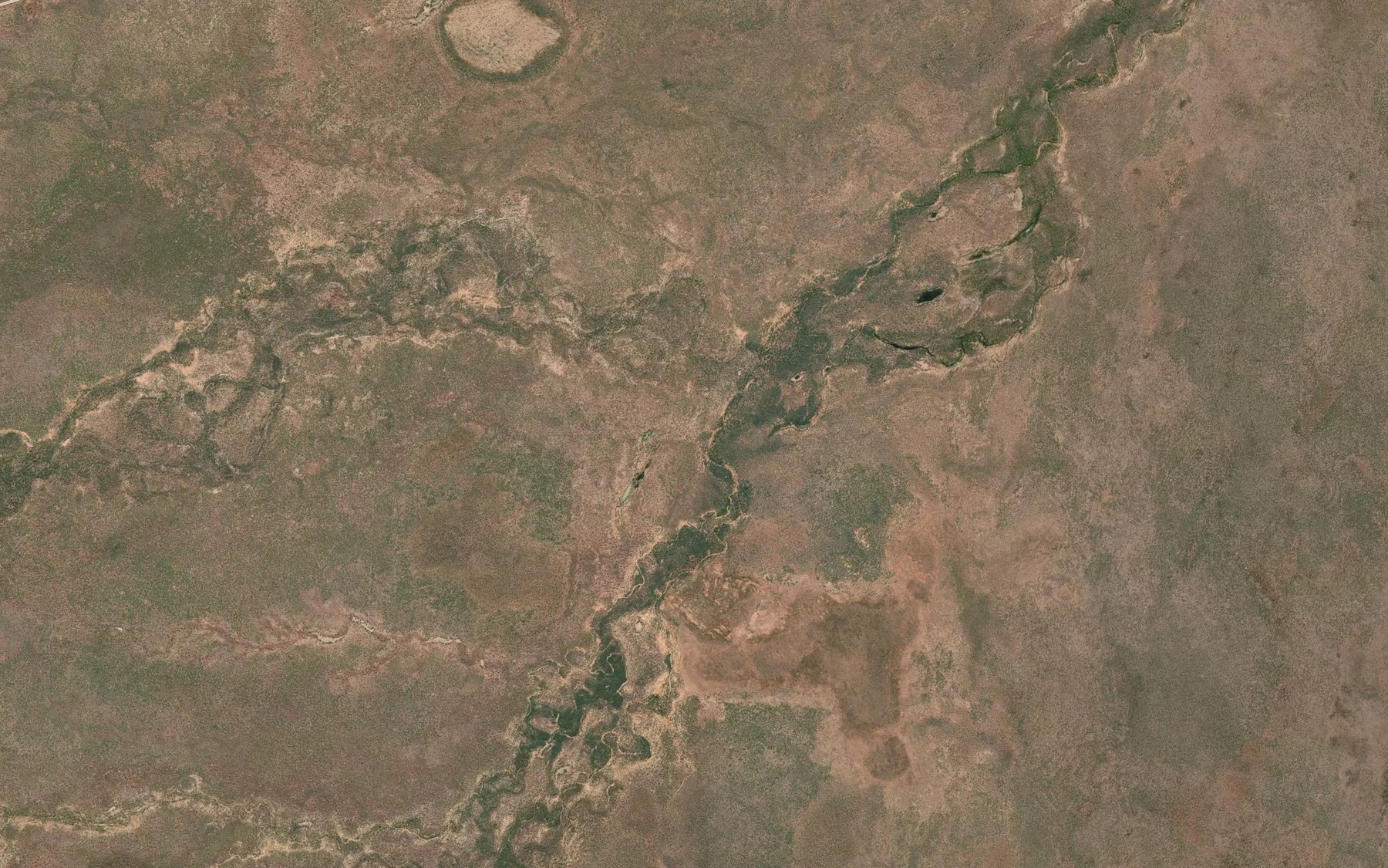 Satellite map of the Peters Creek