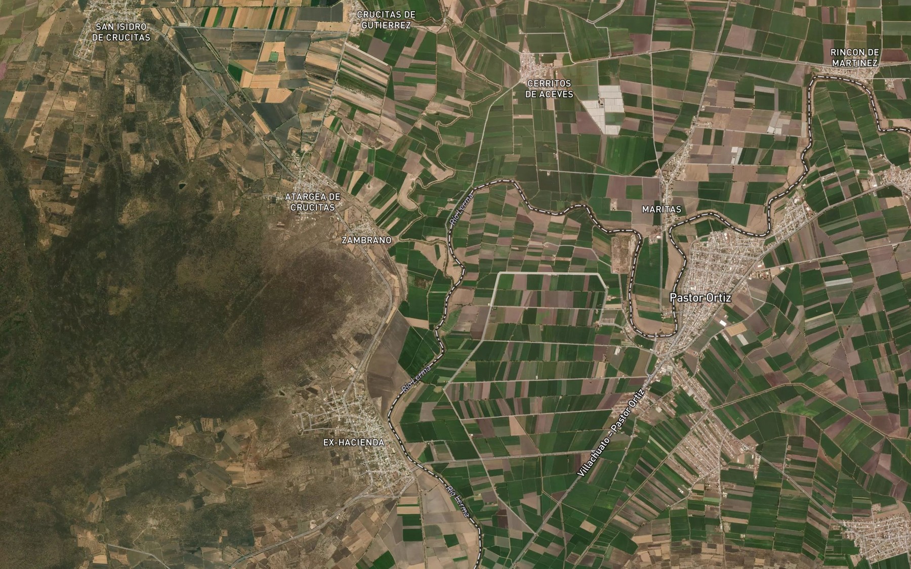 Satellite map of the Lerma