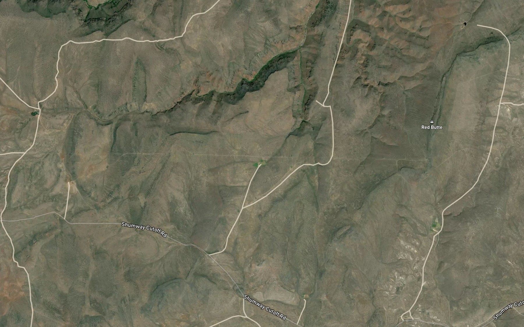 Satellite map of the McKay Reservoir
