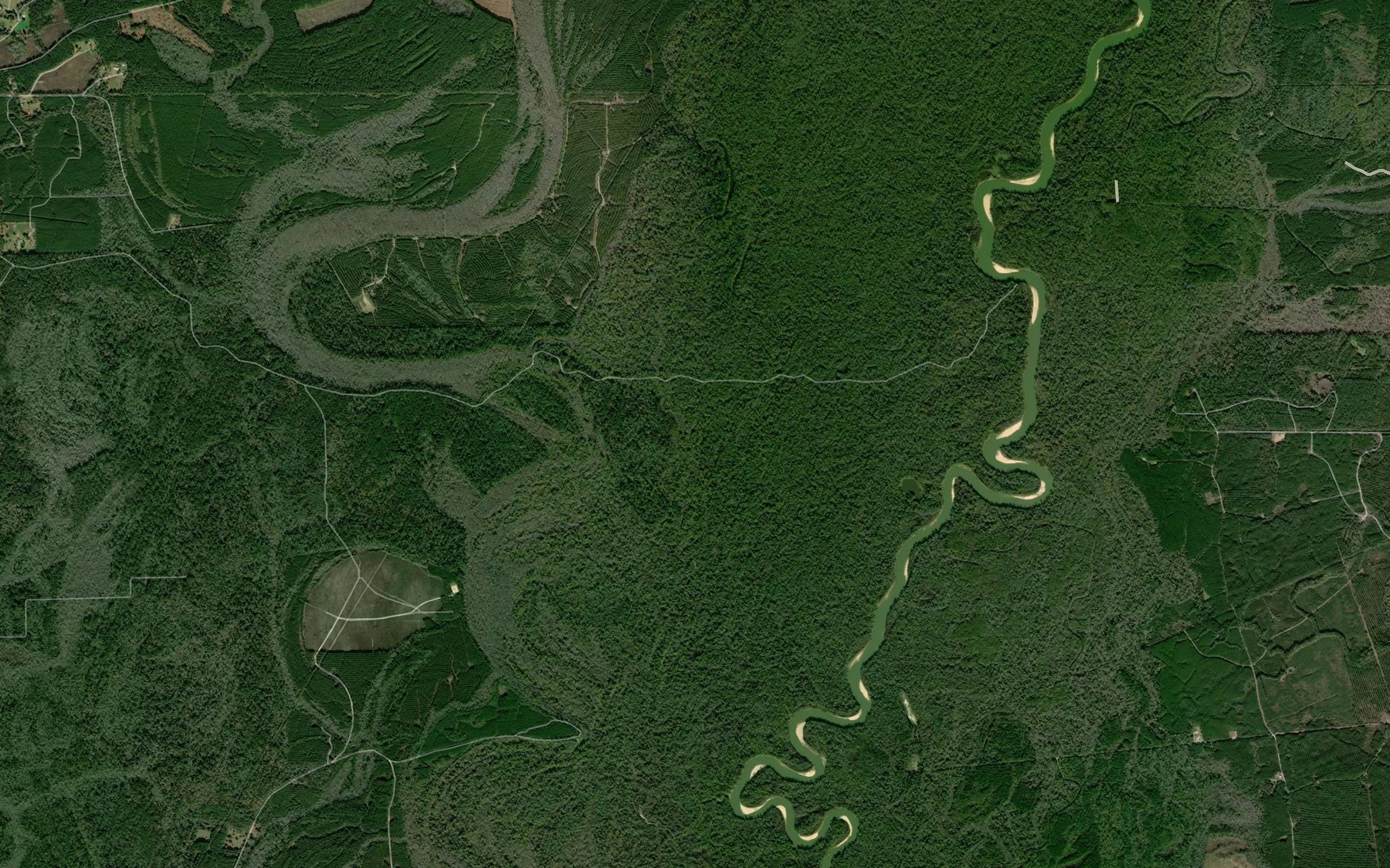 Satellite map of the Shade Lake