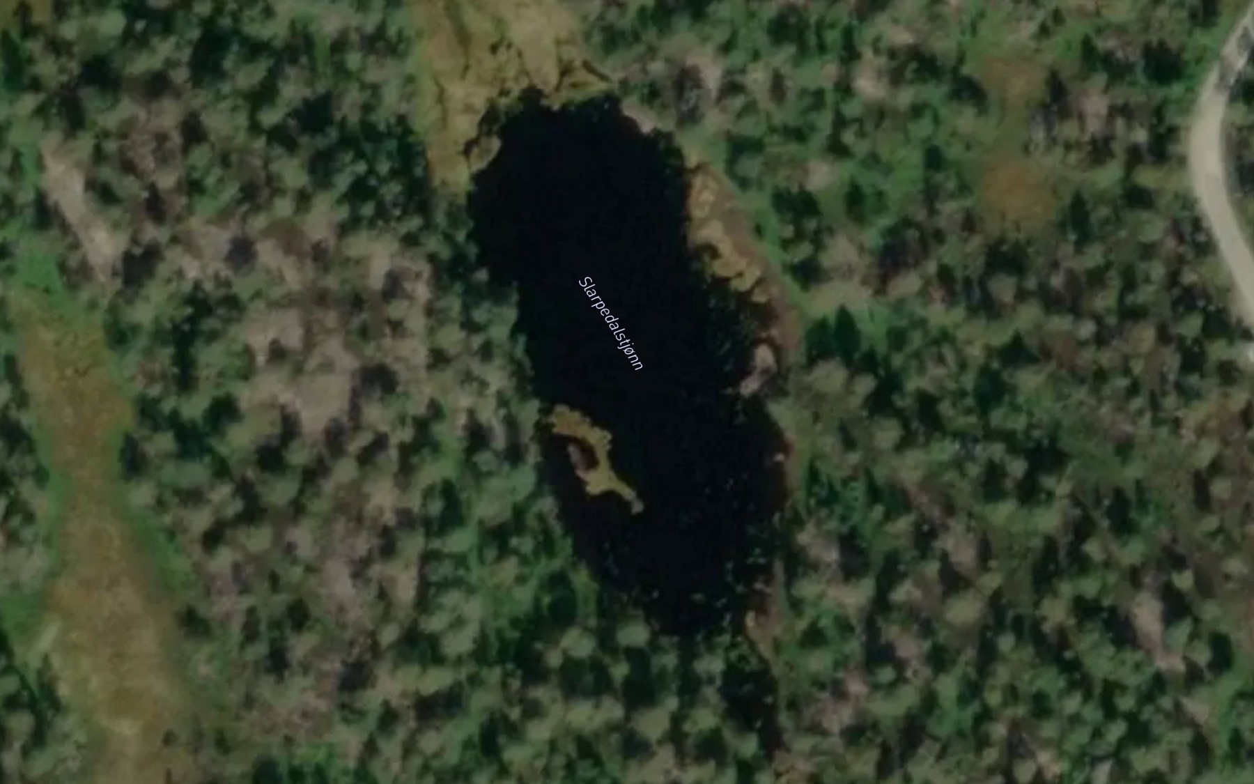 Satellite map of the Slarpedalstjonn