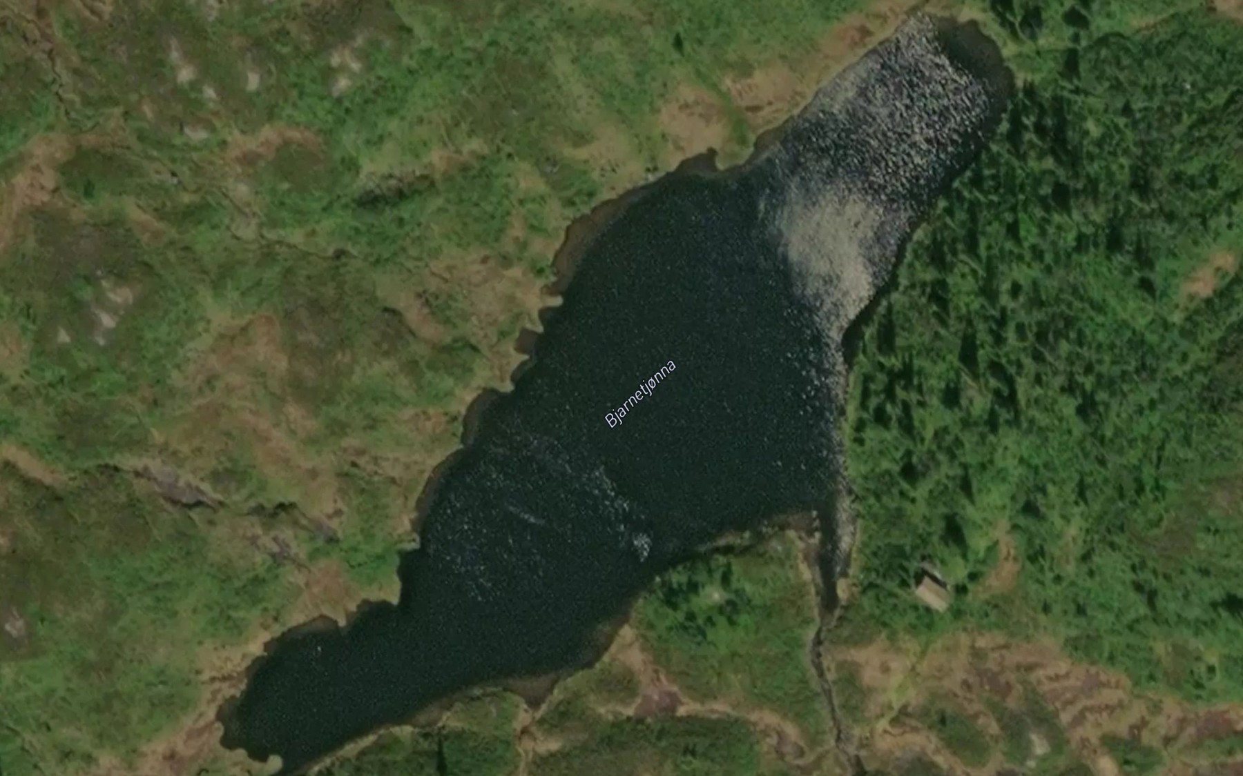 Satellite map of the Bjarnetjonna