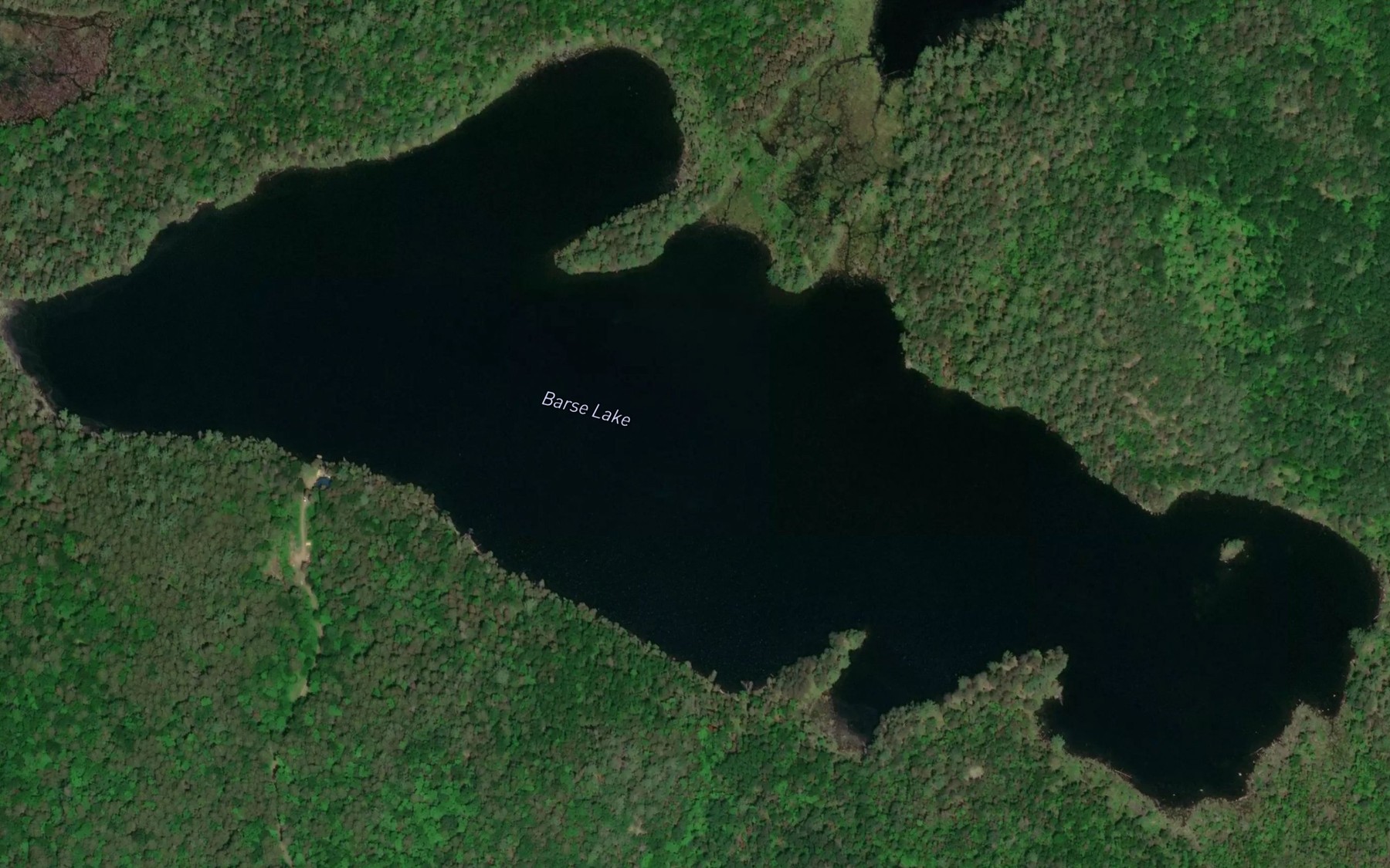 Satellite map of the Barse Lake