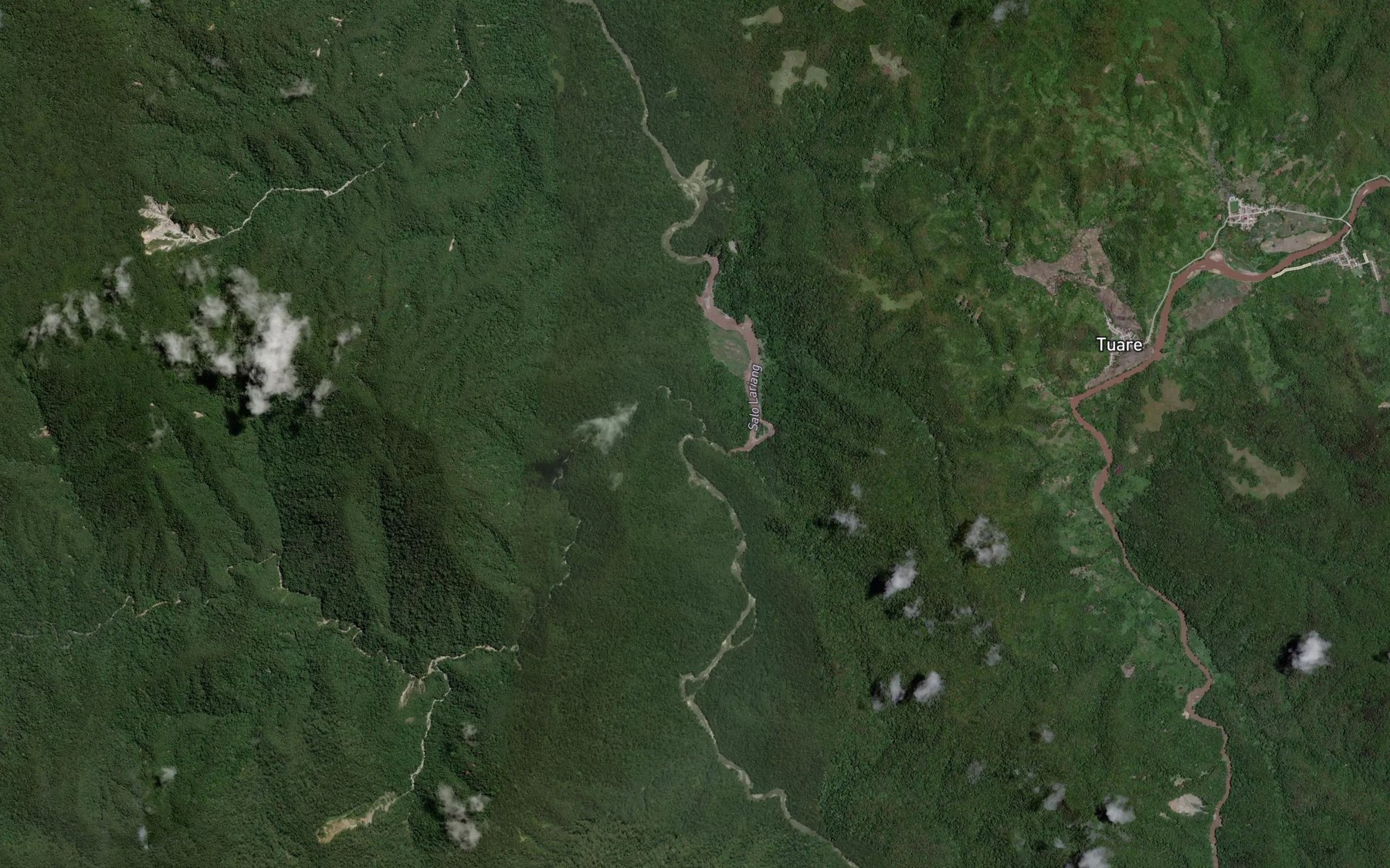 Satellite map of the Halu Tomopapu