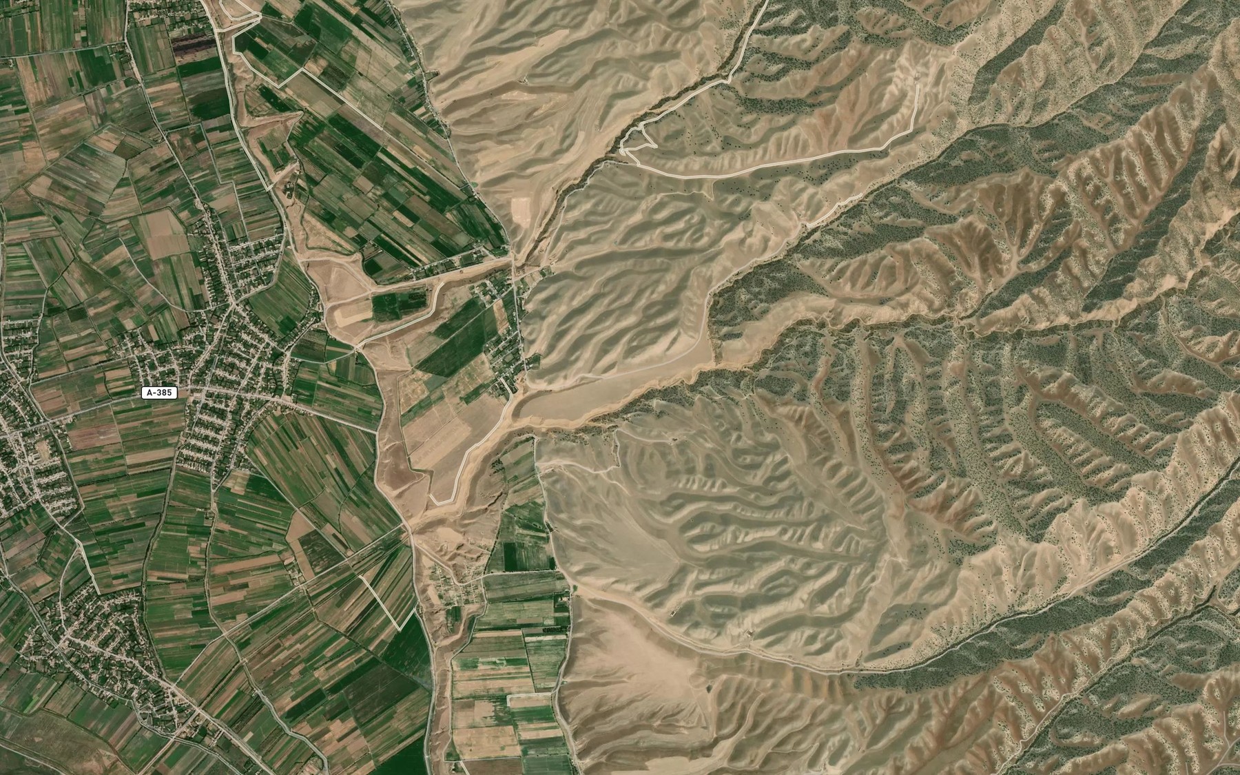 Satellite map of the Ovrag Sel'darasay
