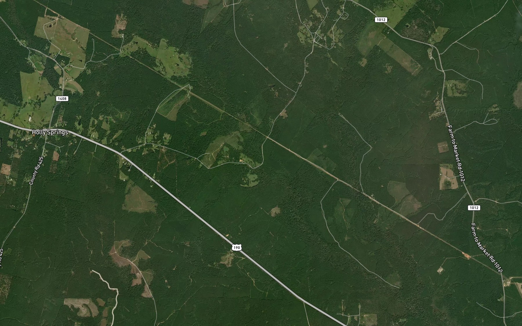 Satellite map of the Irving Branch