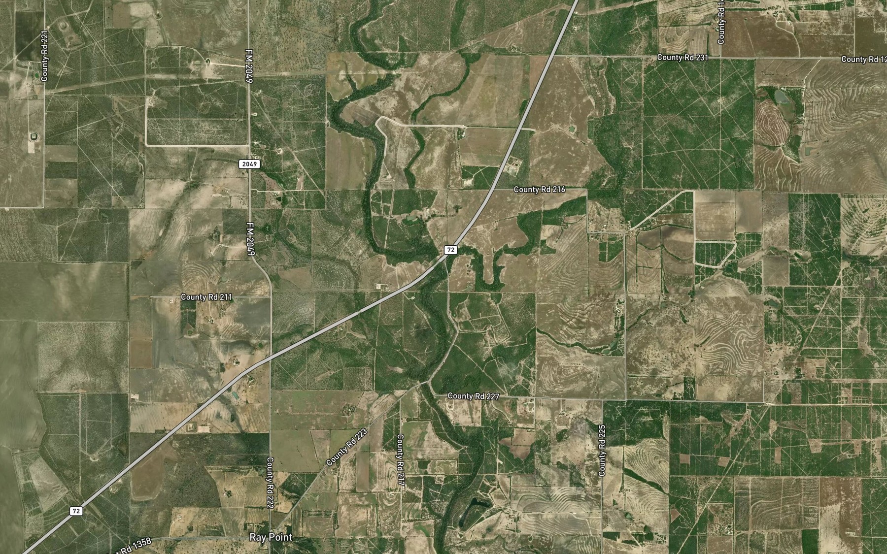 Satellite map of the Salt Creek