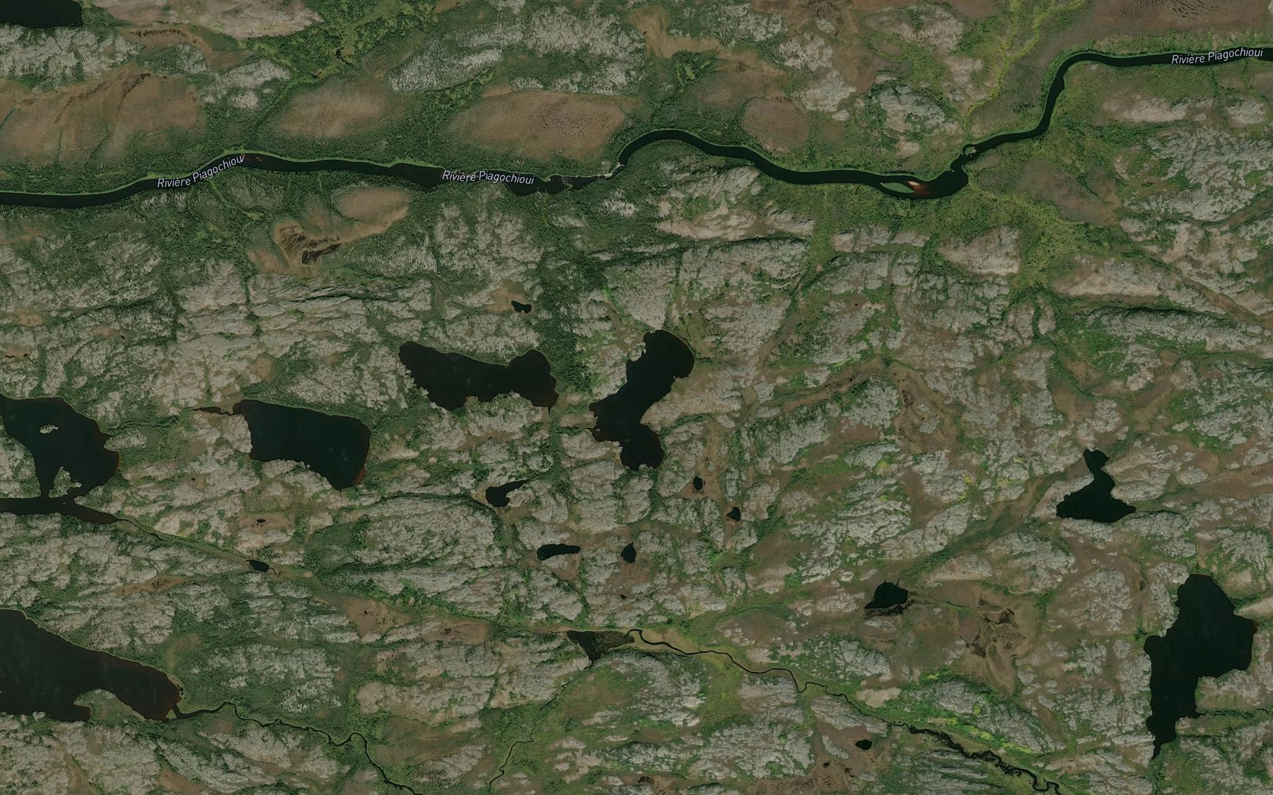 Satellite map of the Lac Kamiywapausit