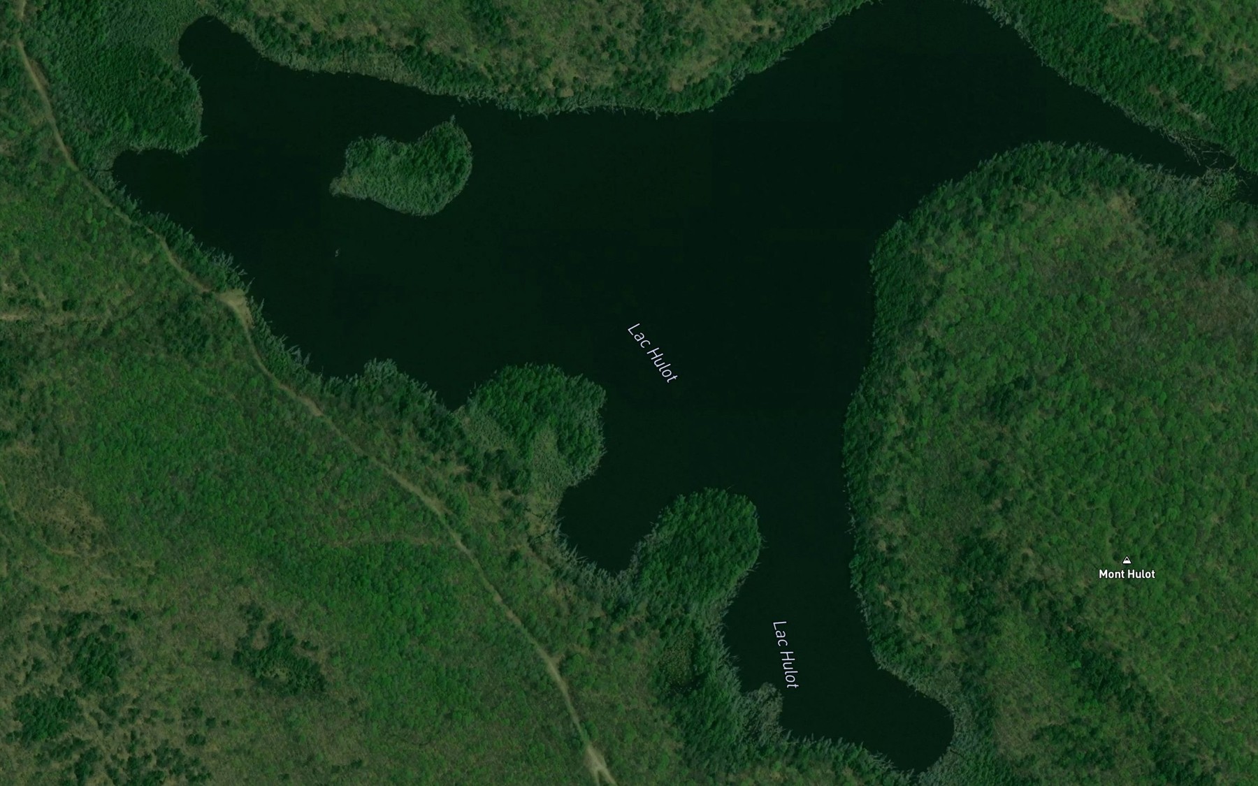 Satellite map of the Lac Hulot