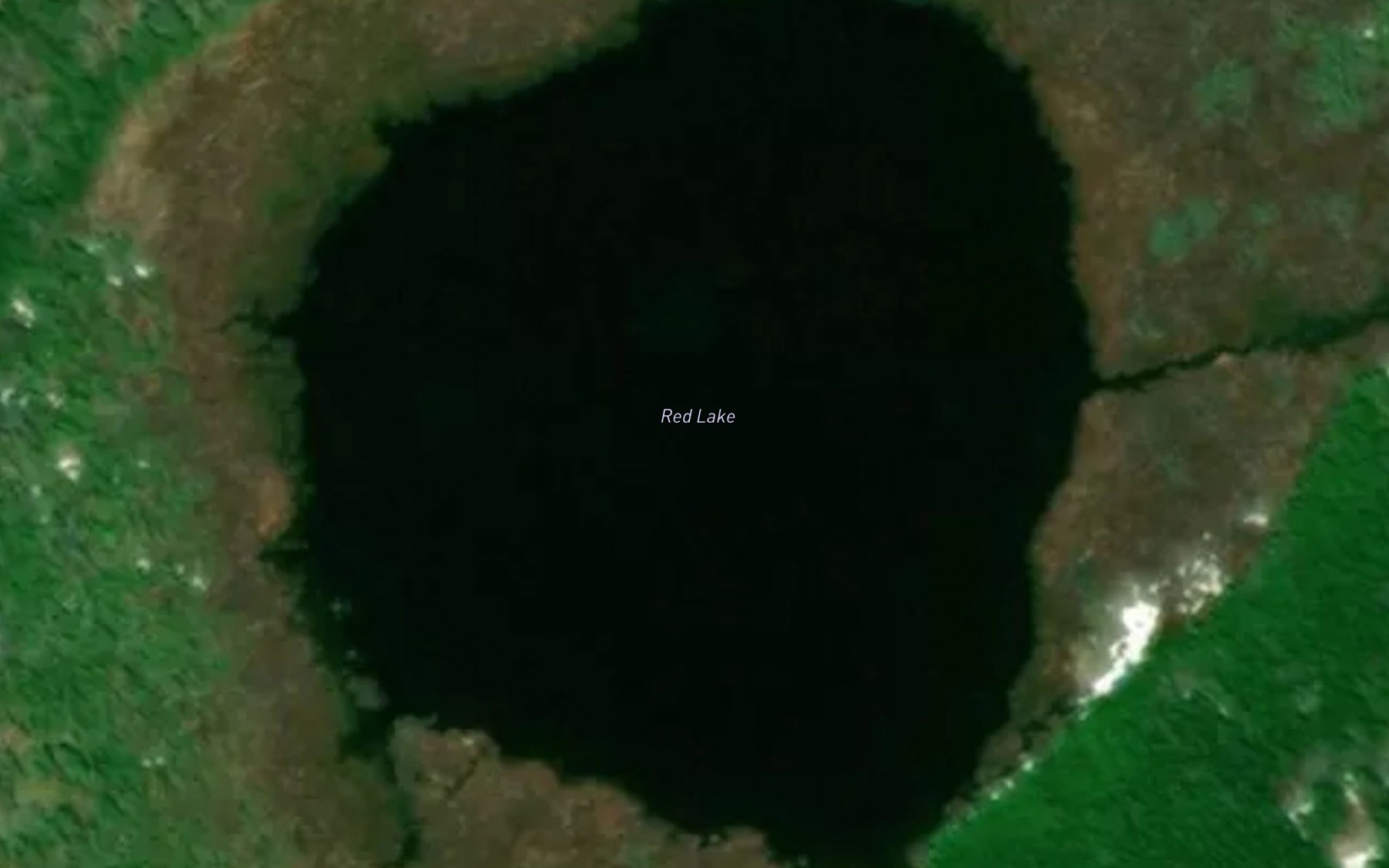 Satellite map of the Red Lake