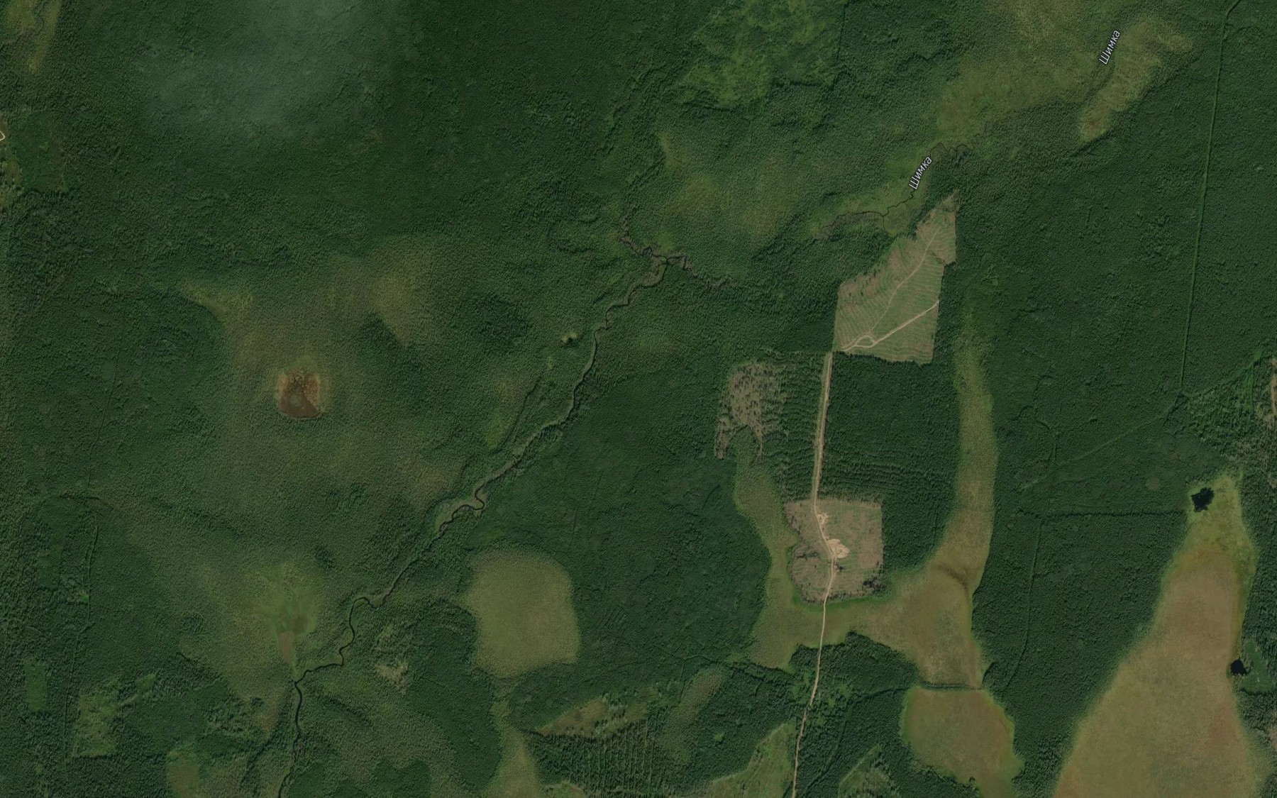 Satellite map of the Sarruchey
