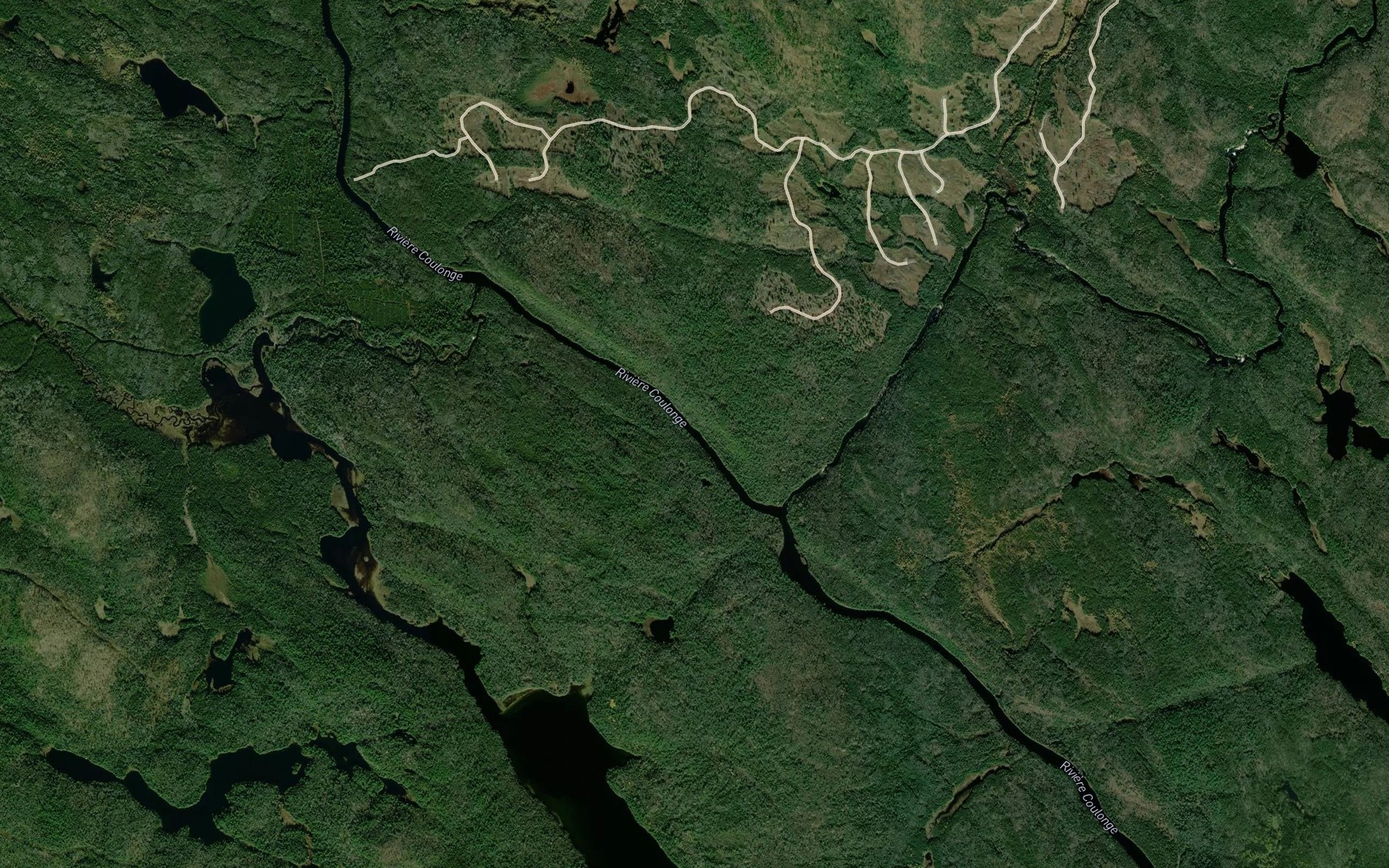 Satellite map of the Rapide de la Corneille