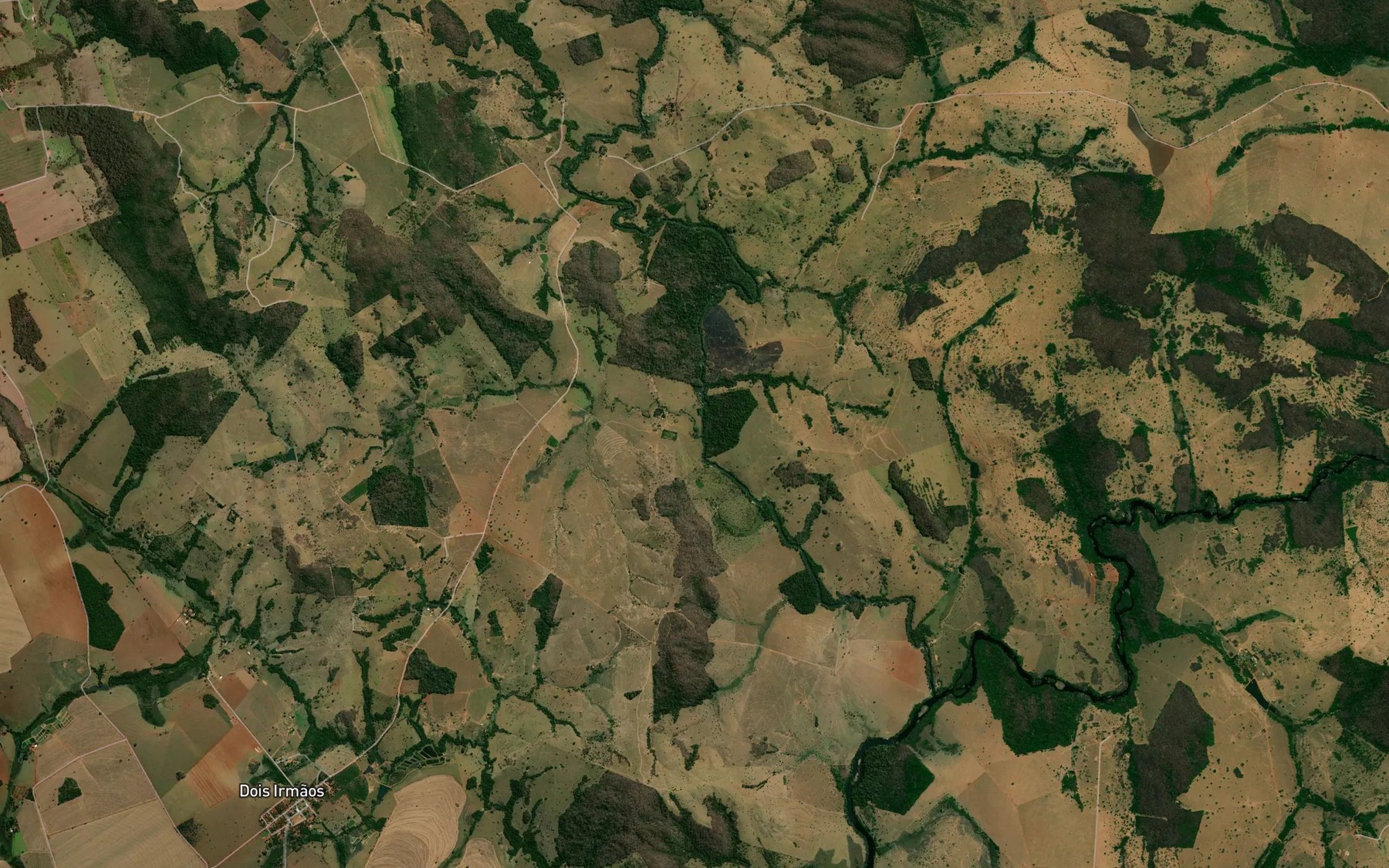 Satellite map of the Corrego do Sapo