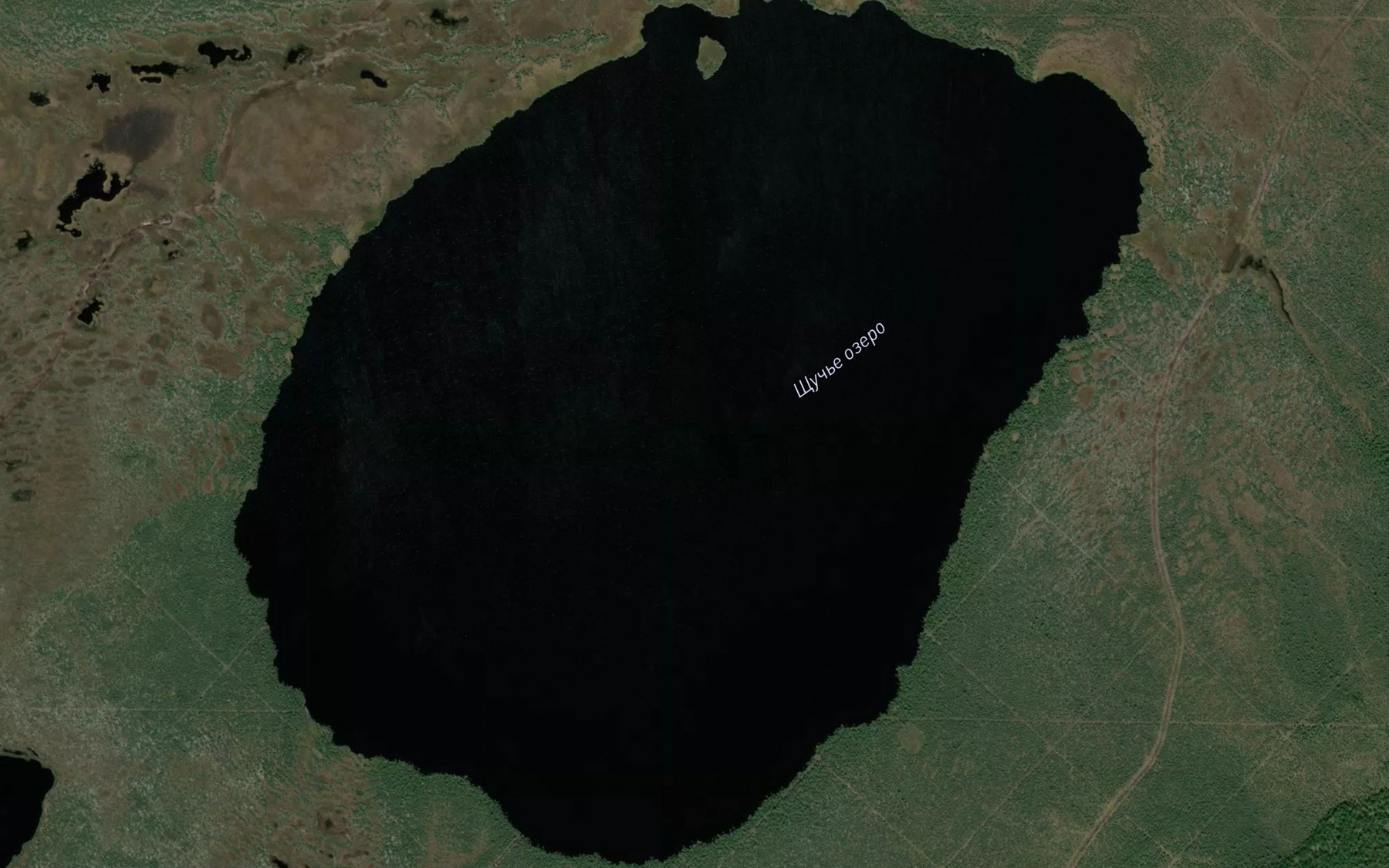Satellite map of the Ozero Shchuch'ye