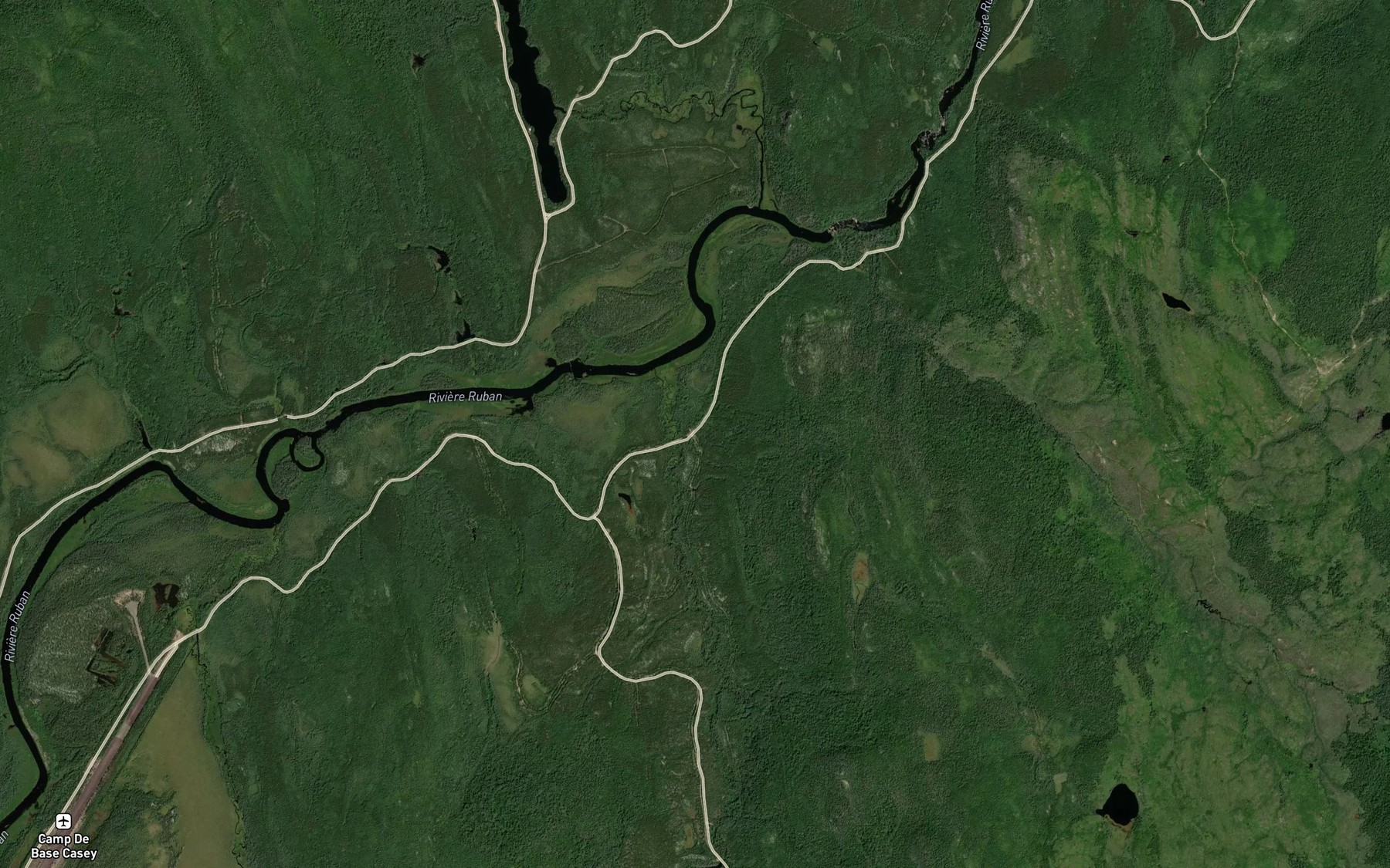Satellite map of the Ruisseau Nouchet