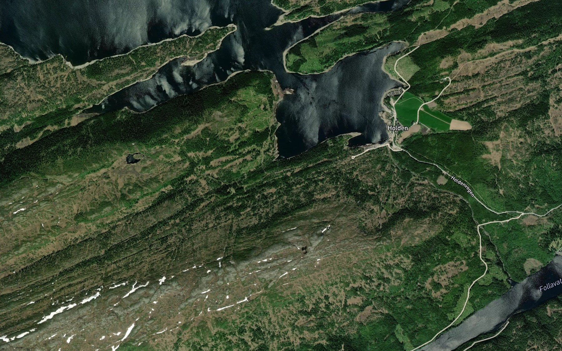Satellite map of the Bjorbekken