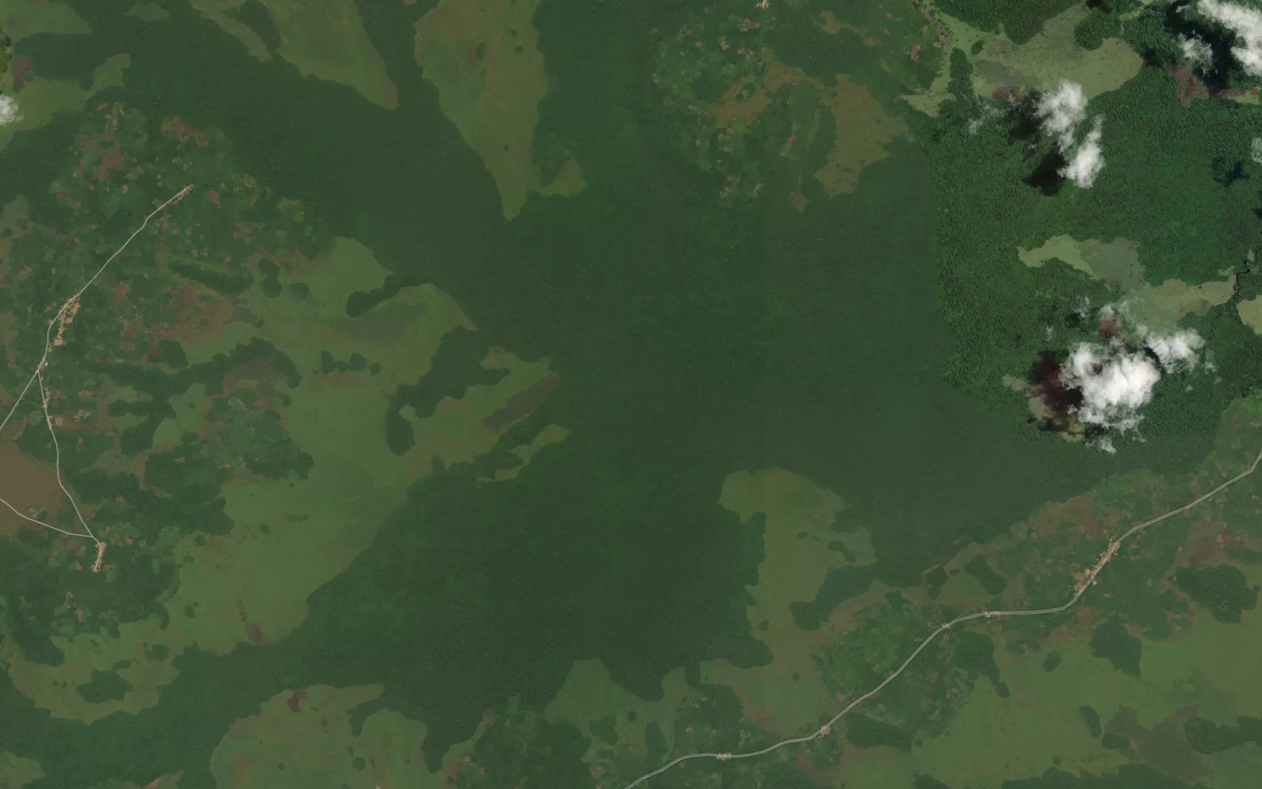 Satellite map of the Ganba