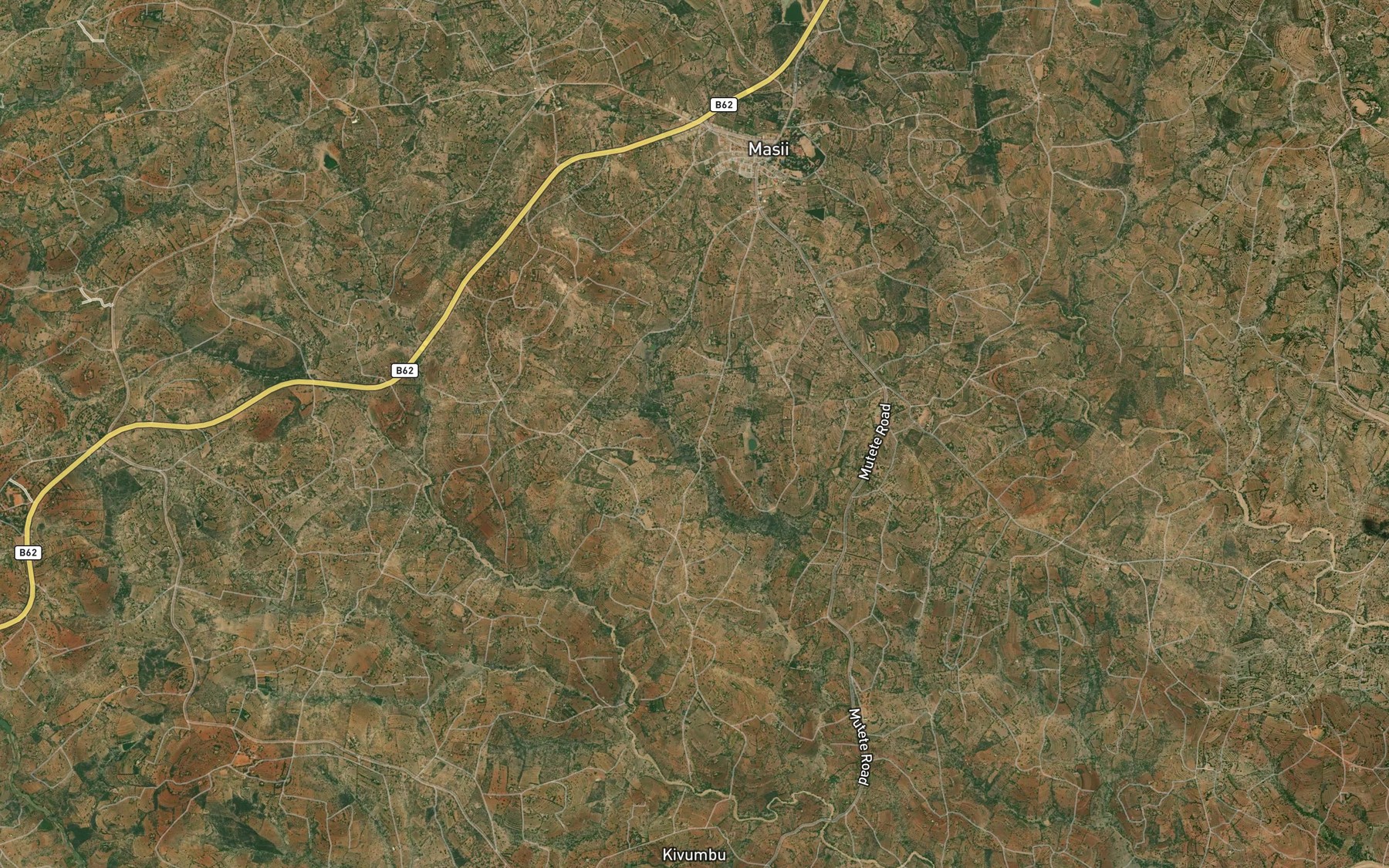Satellite map of the Utithini Number Three Dam