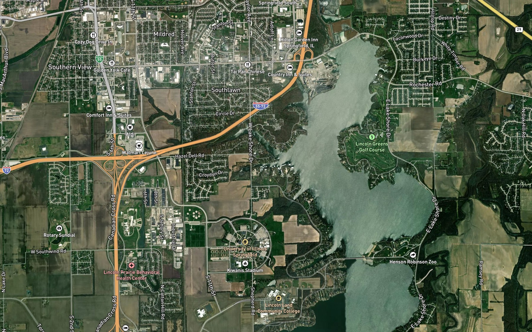 Satellite map of the Aqua Sports Club