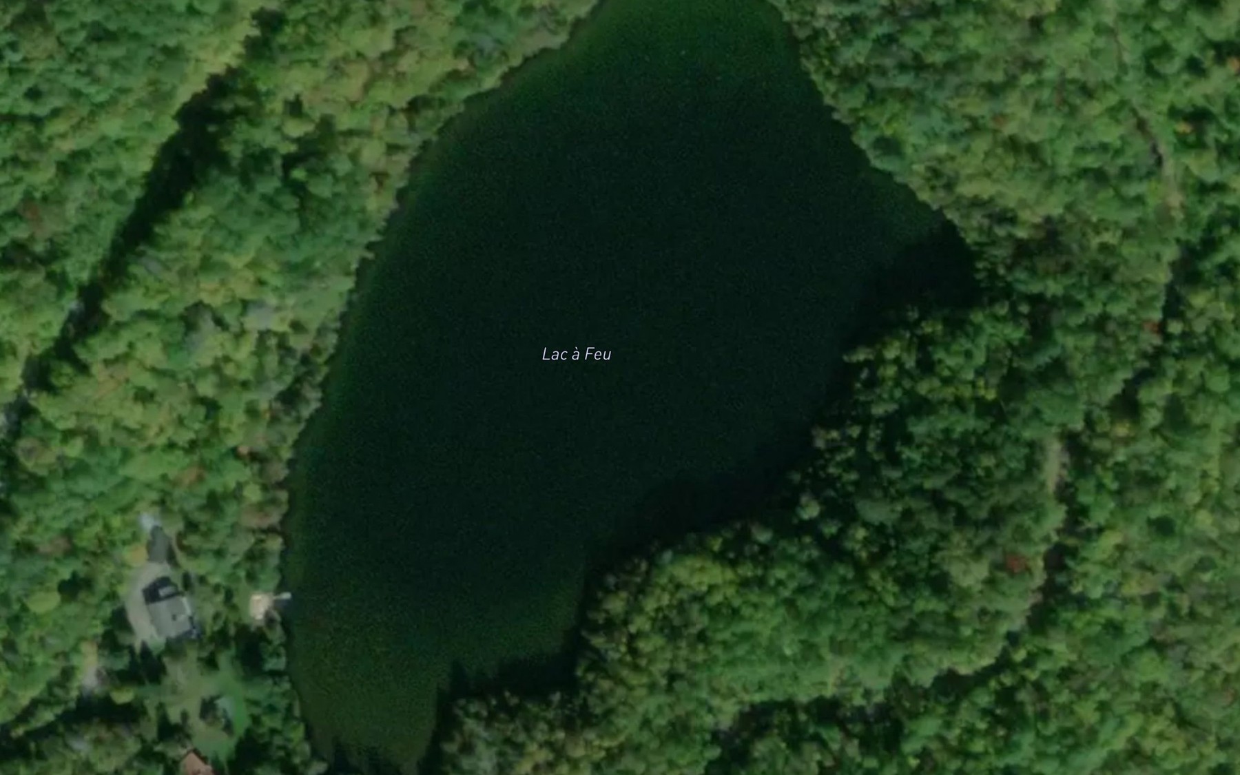 Satellite map of the Lac a Feu