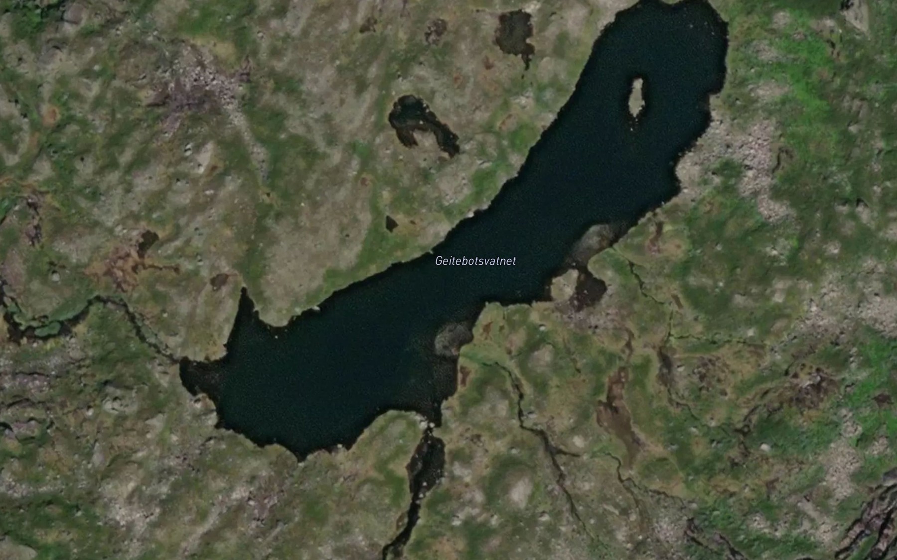 Satellite map of the Geitebotsvatnet