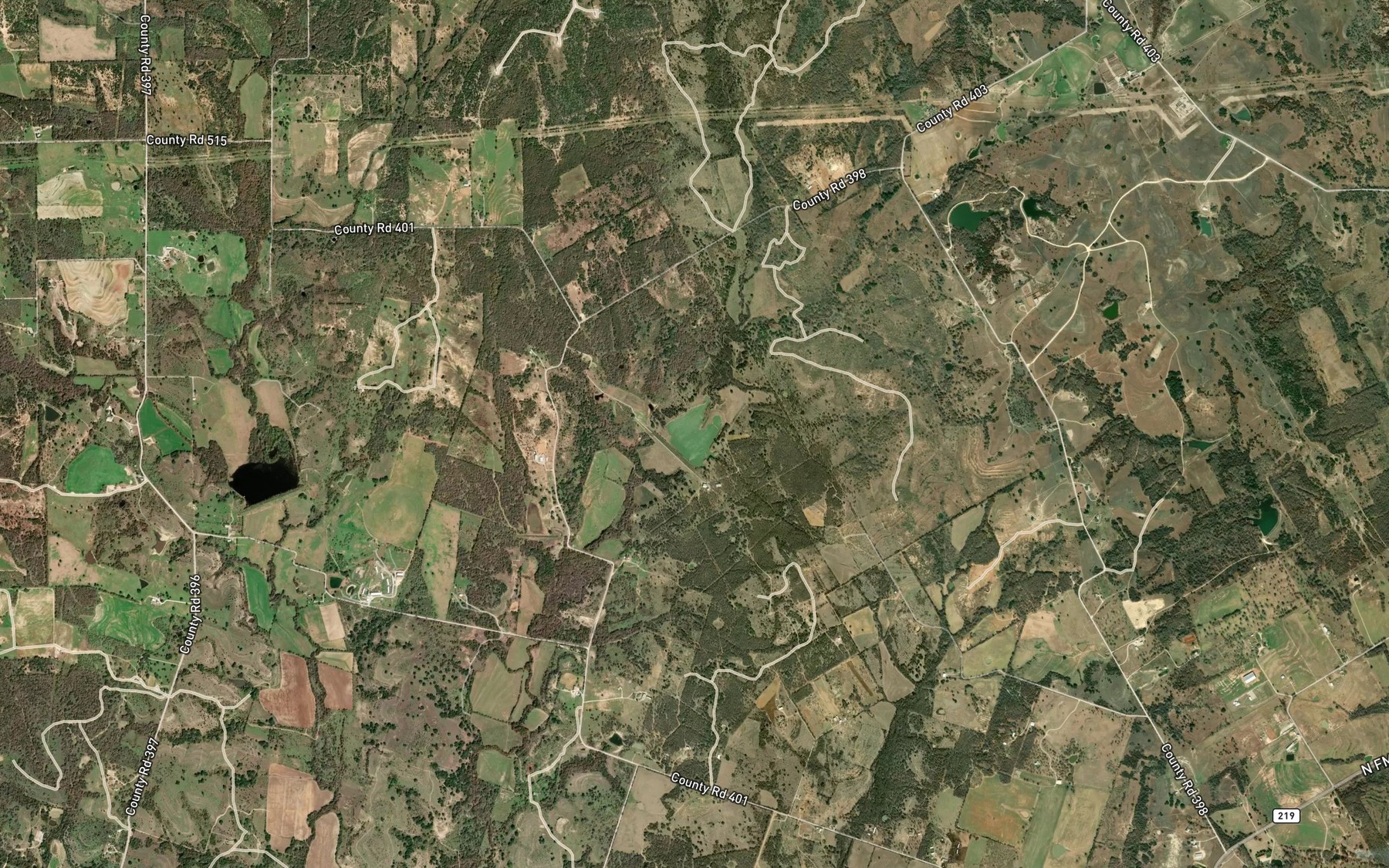 Satellite map of the Soil Conservation Service Site 2 Reservoir