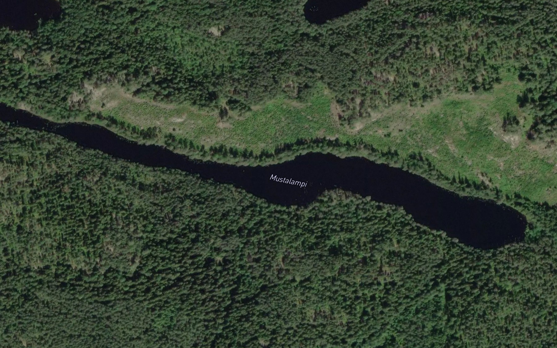 Satellite map of the Mustalampi
