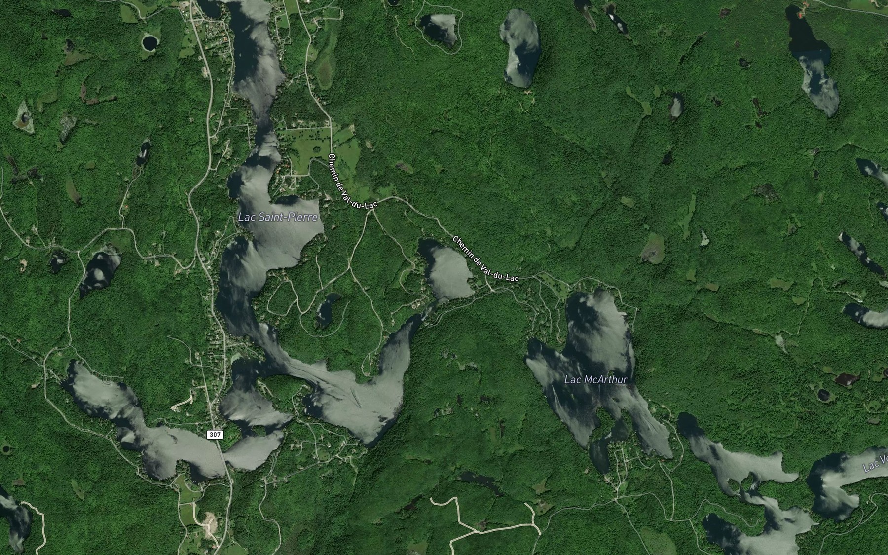 Satellite map of the Baie Desormeaux