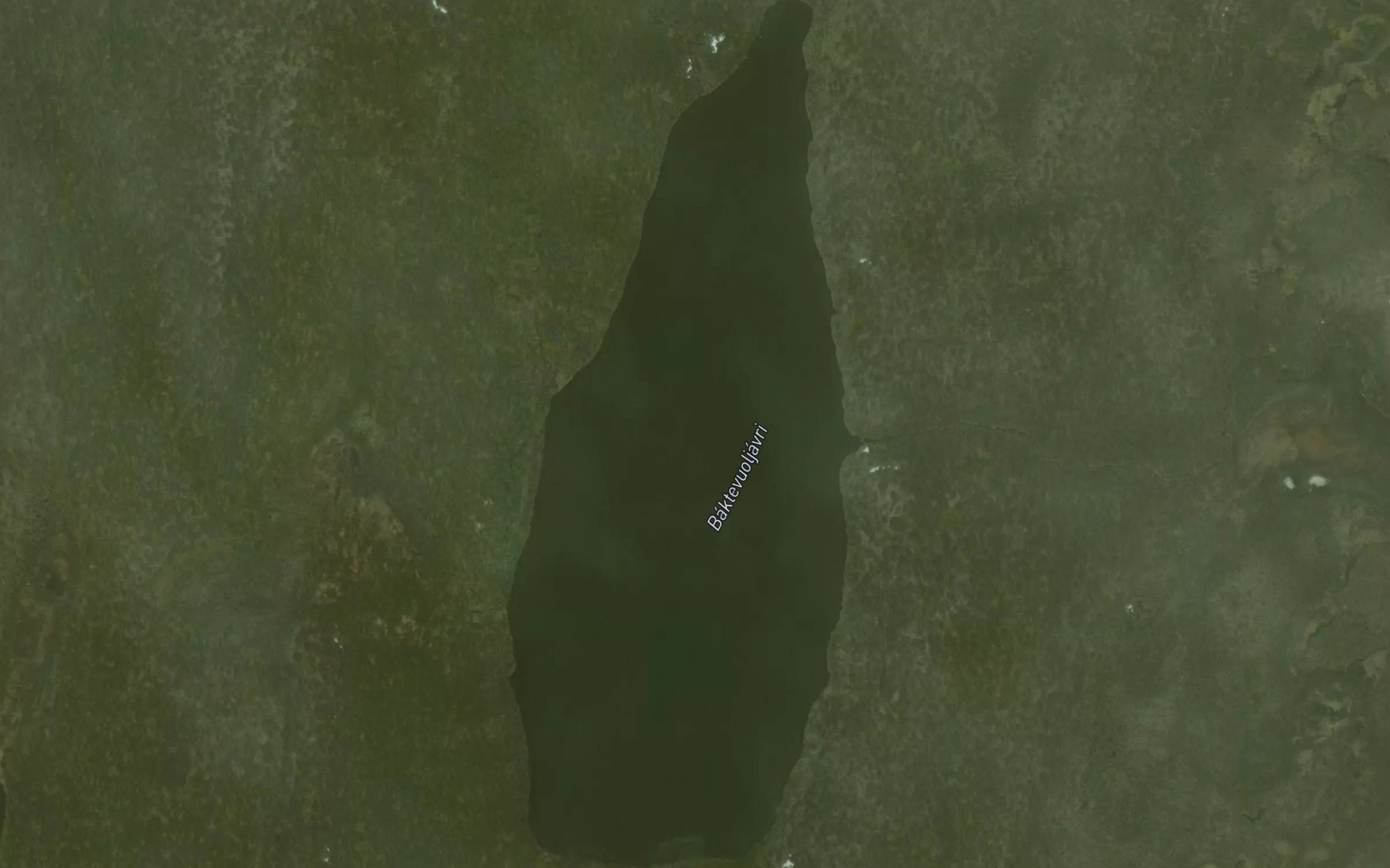 Satellite map of the Baktevuoljavri
