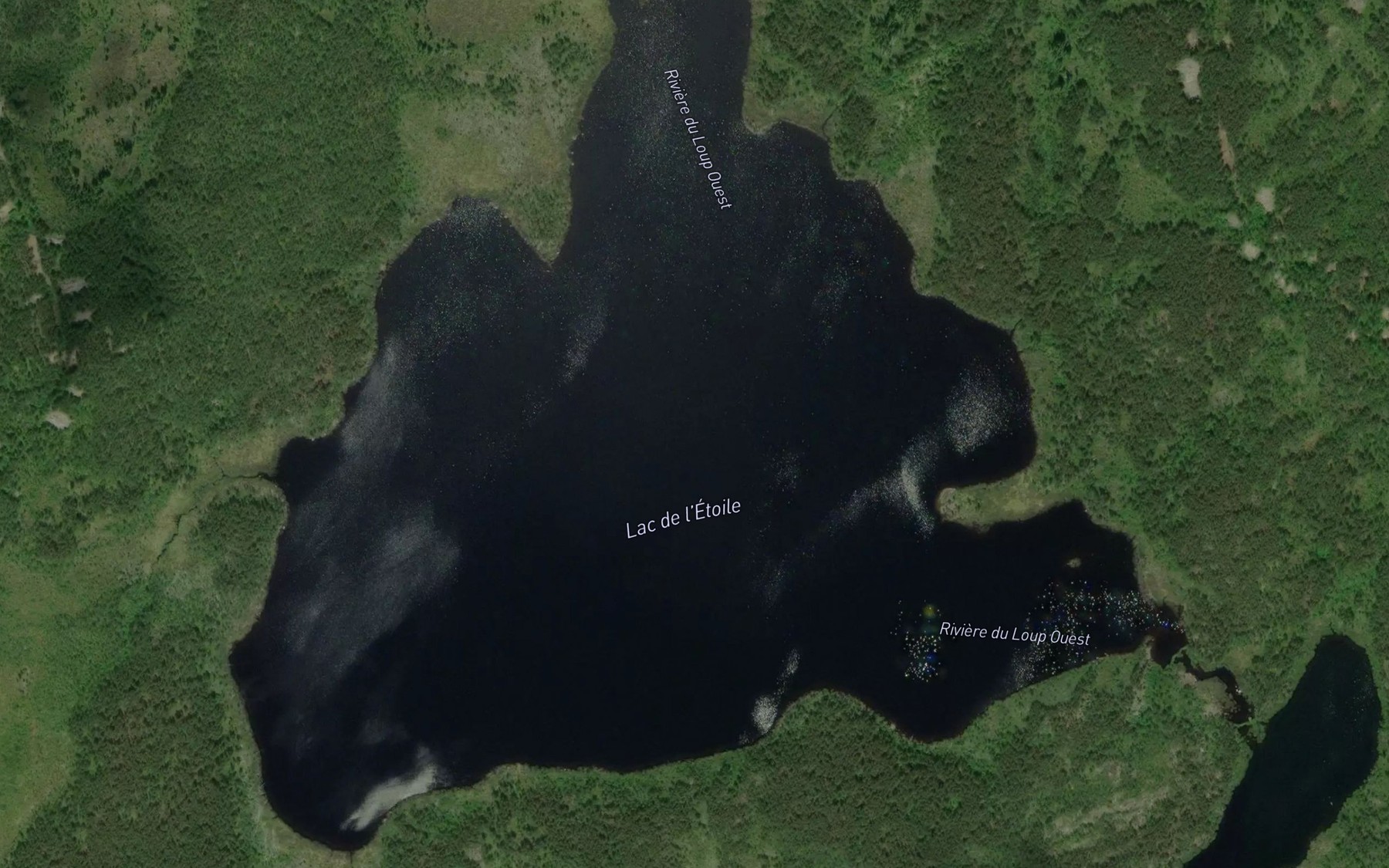 Satellite map of the Lac de l'Etoile