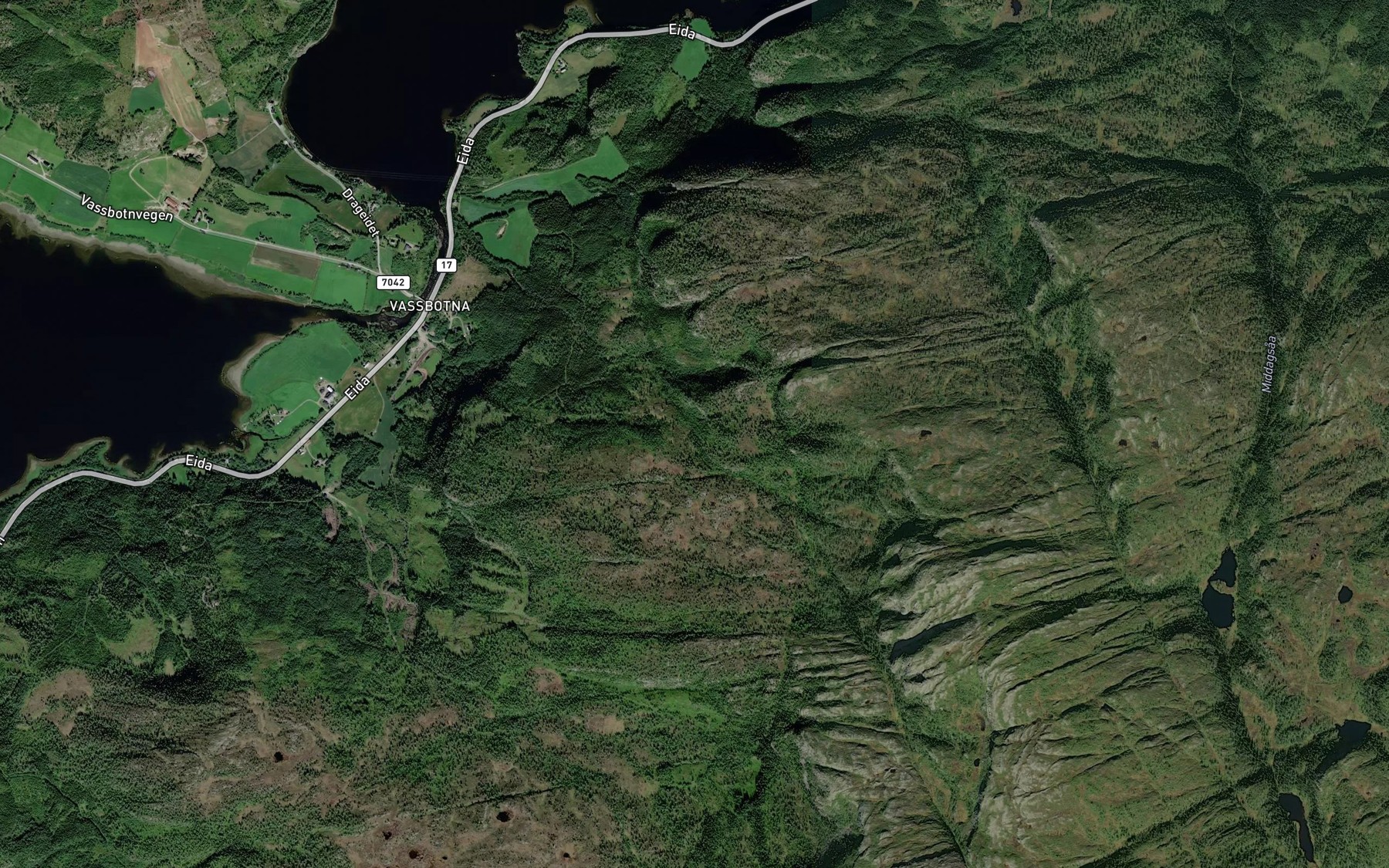 Satellite map of the Kastvarpbekken