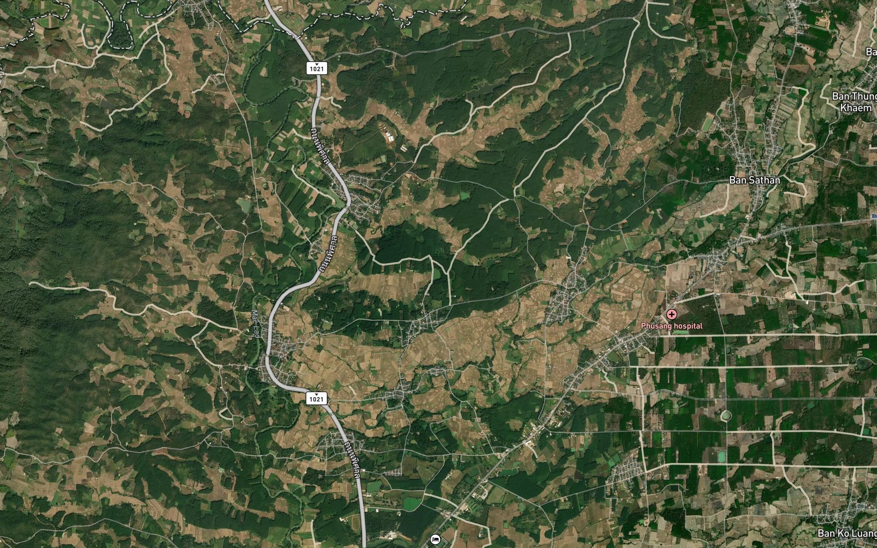 Satellite map of the Thi Kak Kep Nam Thung Ma
