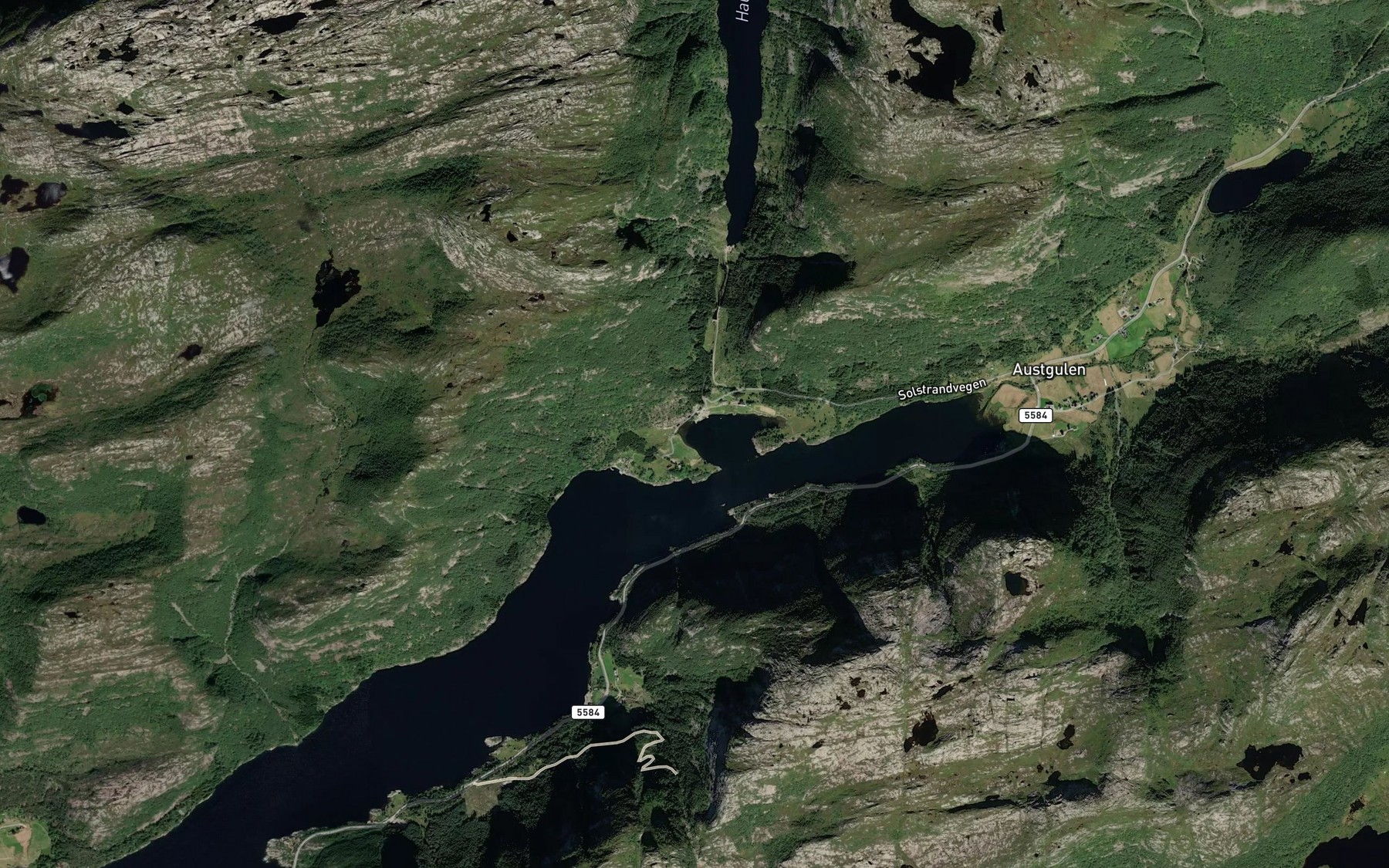 Satellite map of the Haugsvika