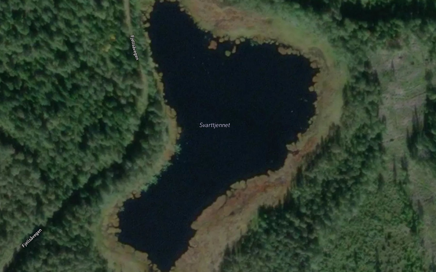 Satellite map of the Svarttjernet