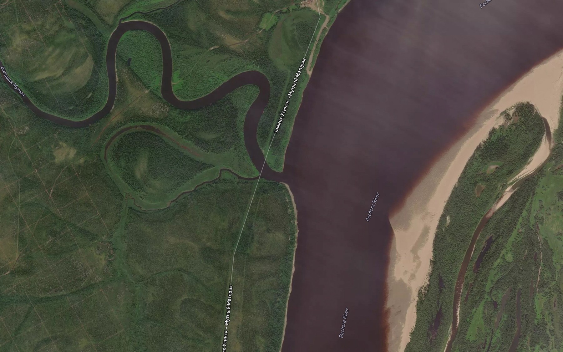 Satellite map of the Bol'shaya Mutnaya
