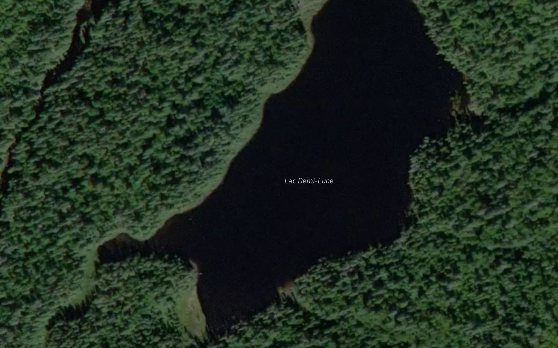 Satellite map of the Lac Demi-Lune