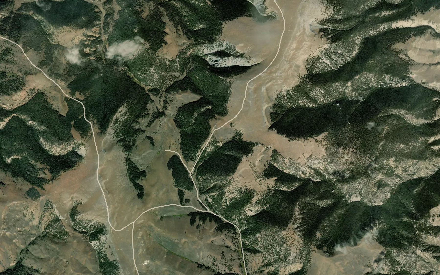 Satellite map of the Sourdough Spring