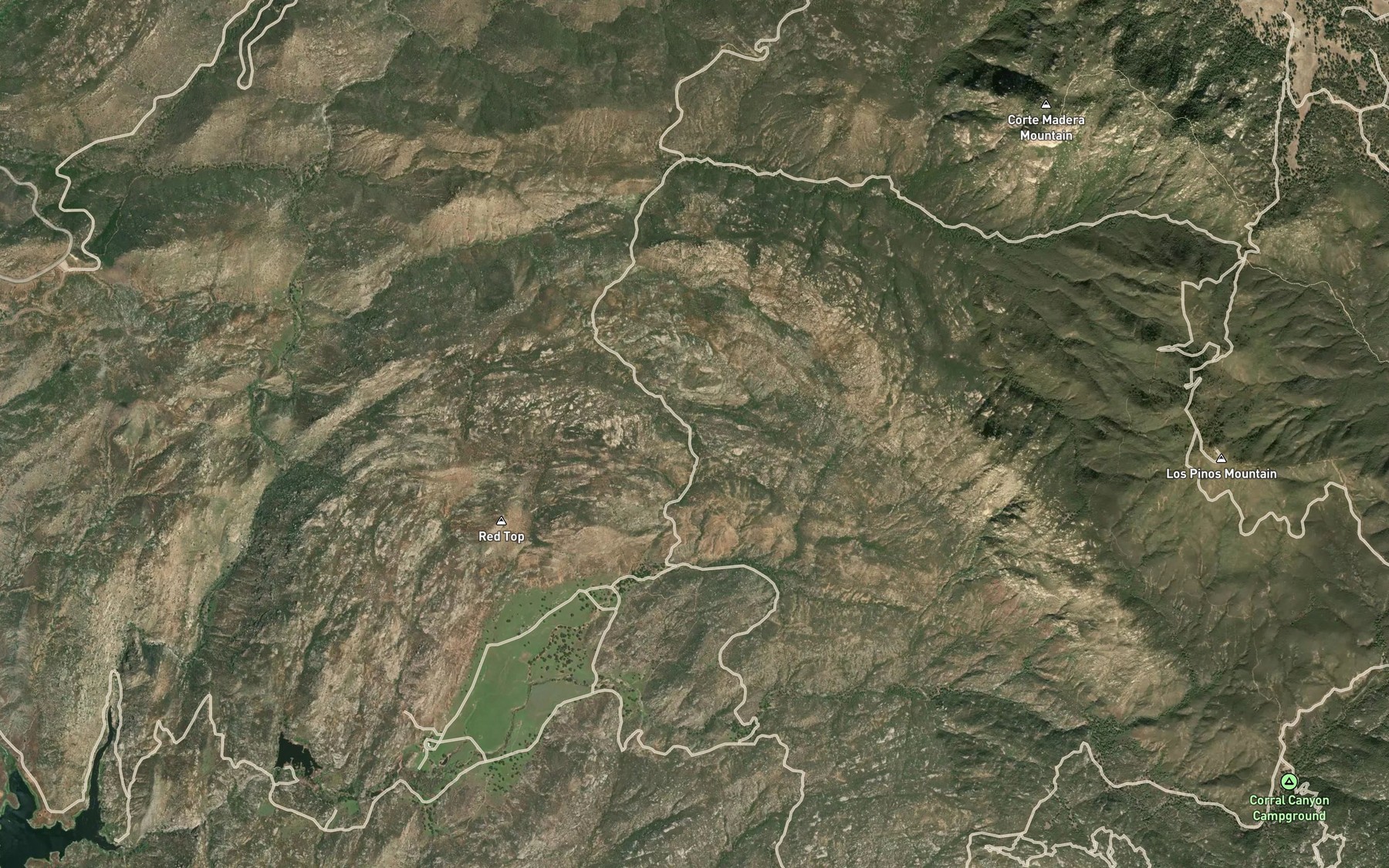 Satellite map of the Salazar Spring