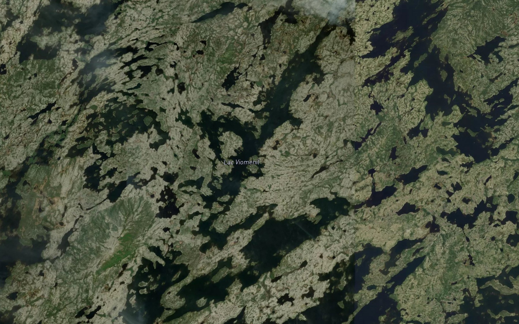 Satellite map of the Lac Viomenil