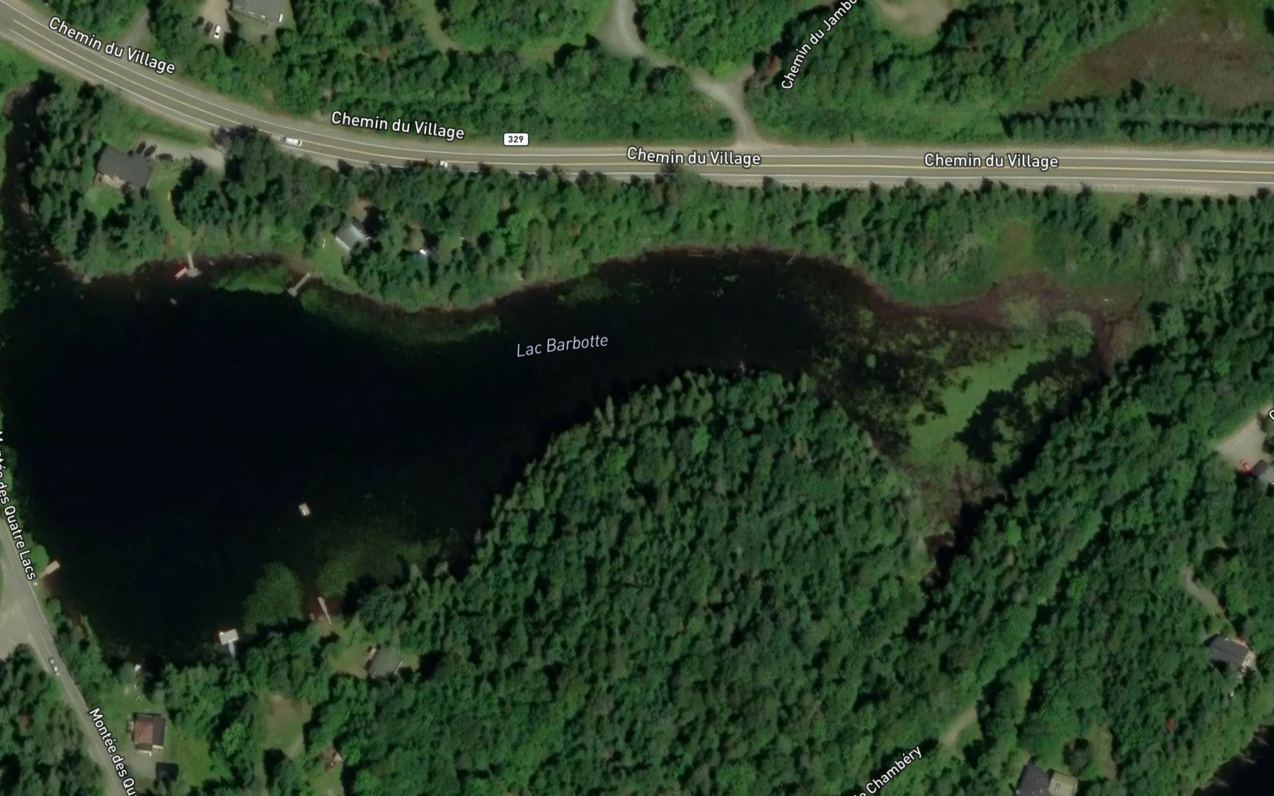 Satellite map of the Lac Barbotte