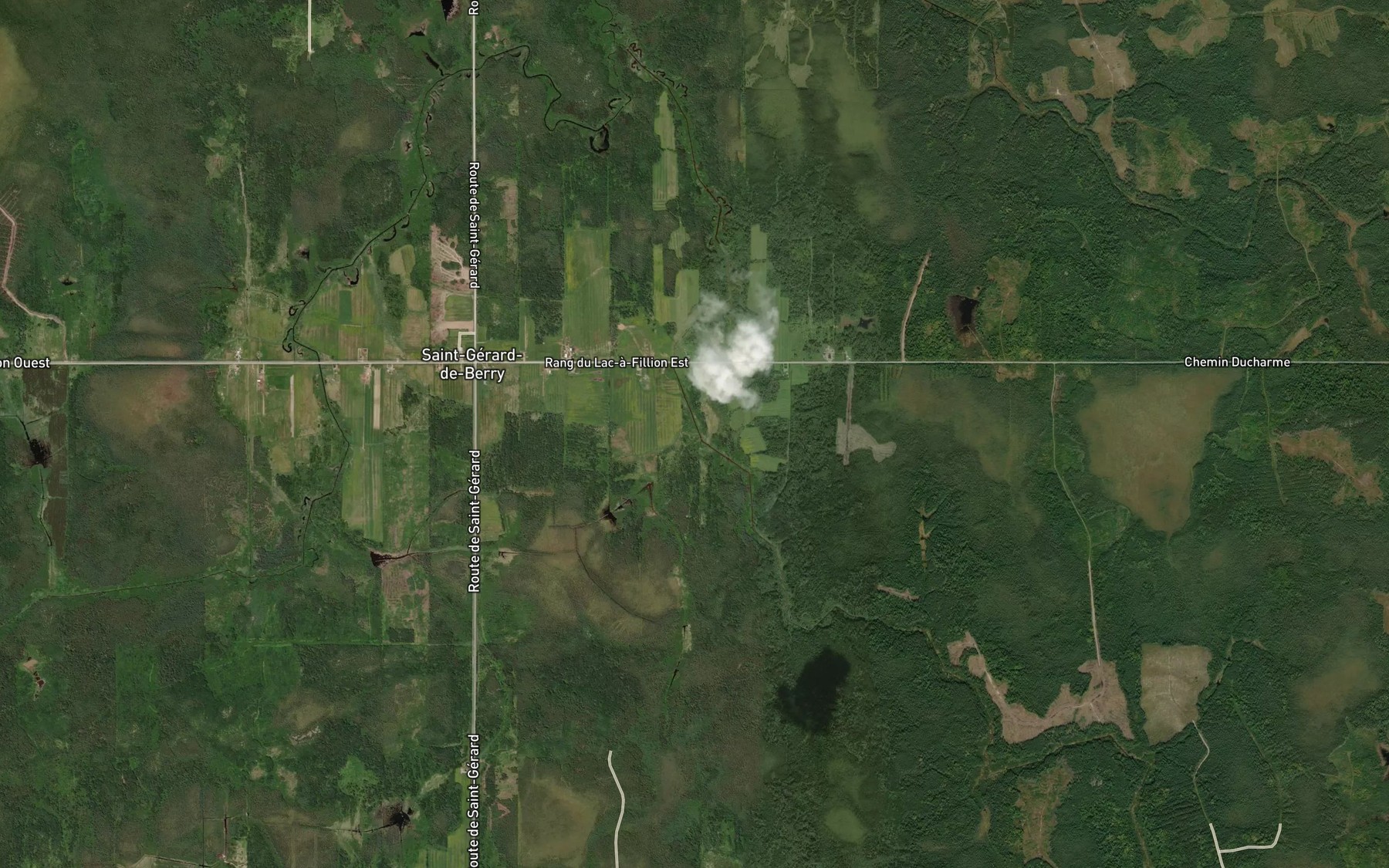 Satellite map of the Cours d'eau Simard