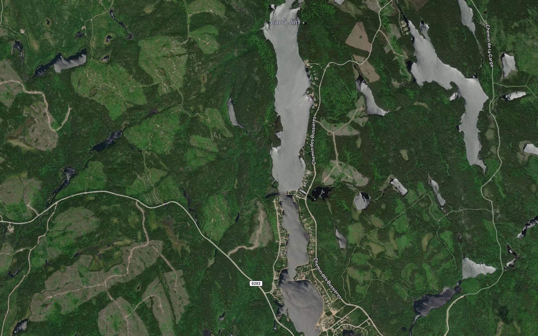 Satellite map of the Passe des Voyageurs