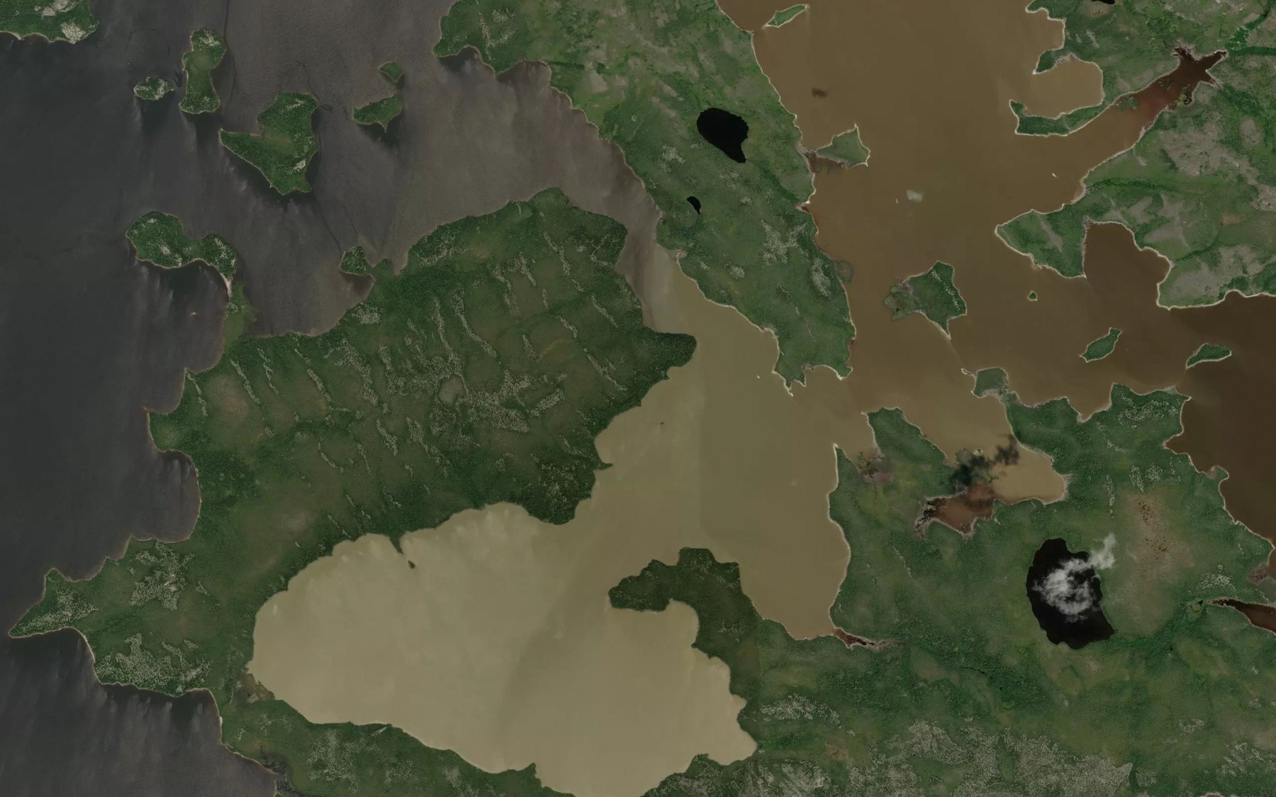 Satellite map of the Passe Aupasich