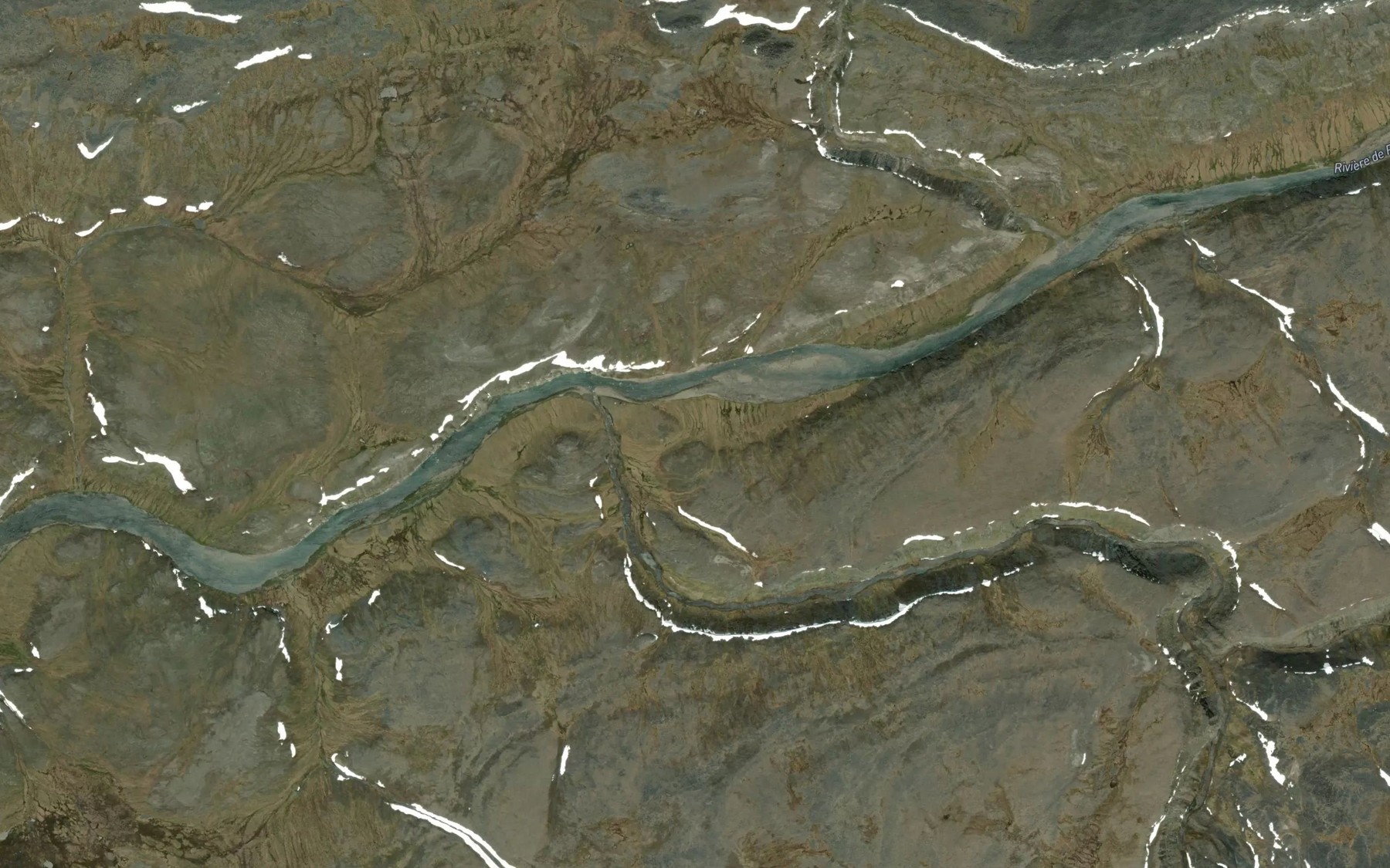 Satellite map of the Riviere Lamarche