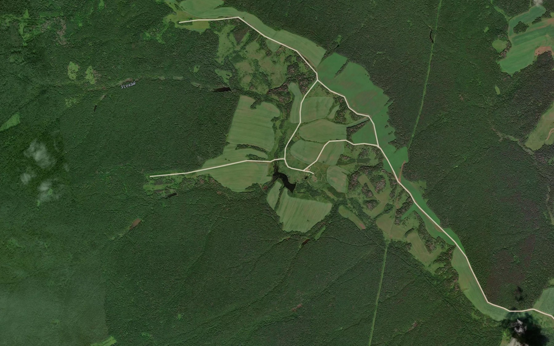 Satellite map of the Bol'shoy Usekay