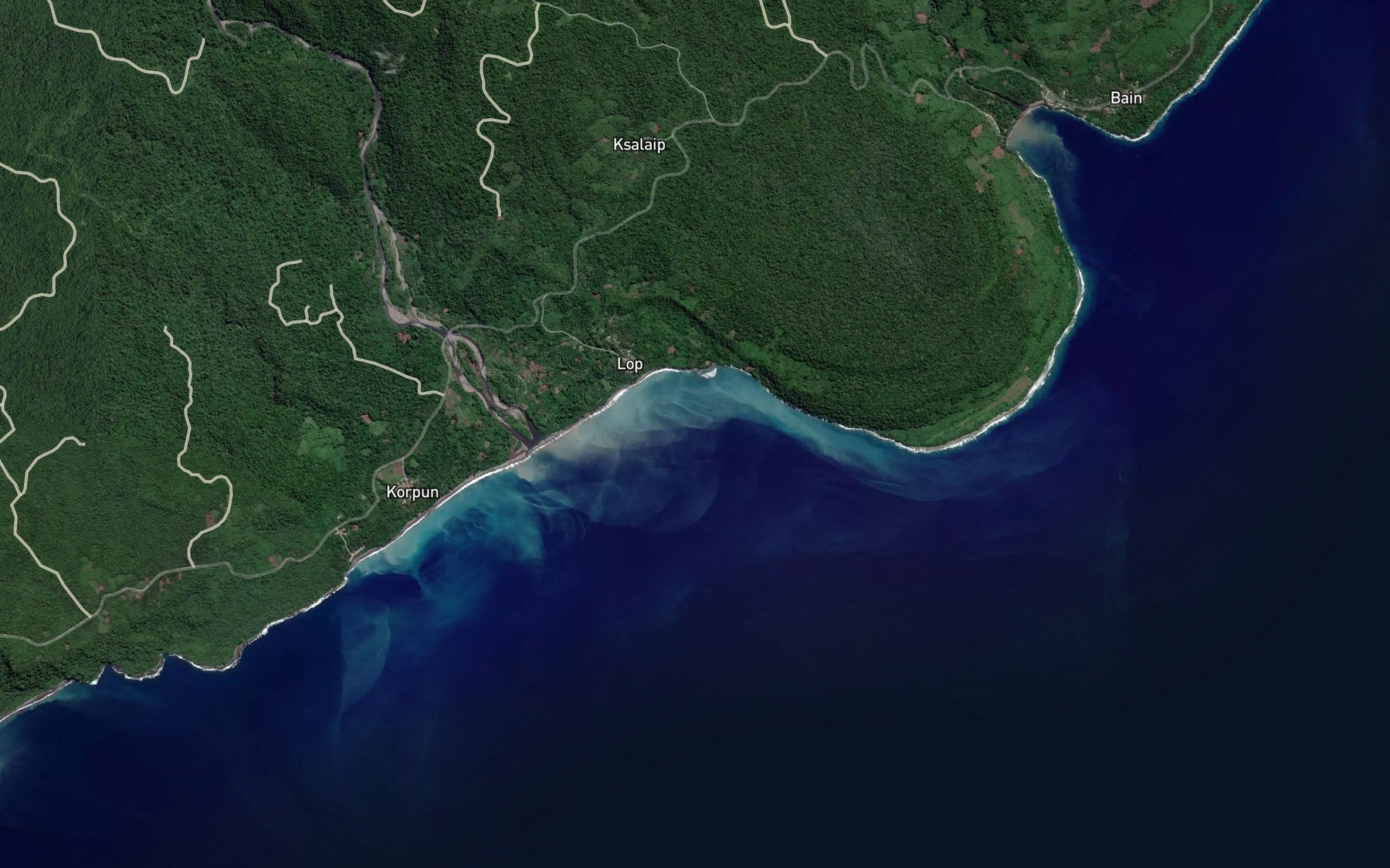 Satellite map of the Wagin Bay
