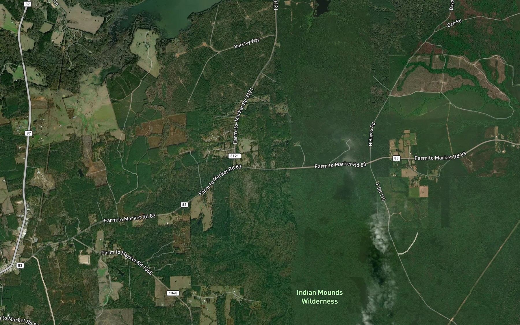 Satellite map of the Alford Spring