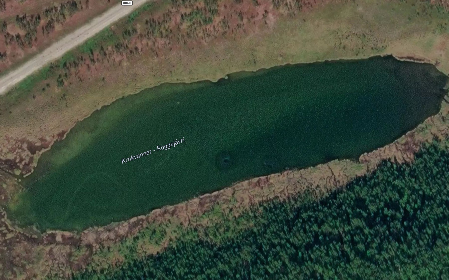 Satellite map of the Gunnarvatn
